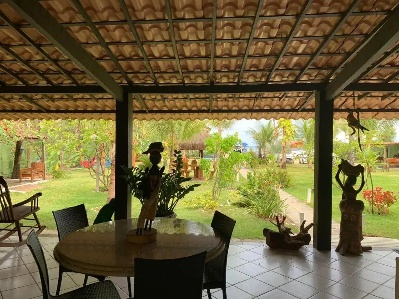 Triple Room with Garden View in Pousada Maraoka Triple Room with Garden View in Pousada Maraoka