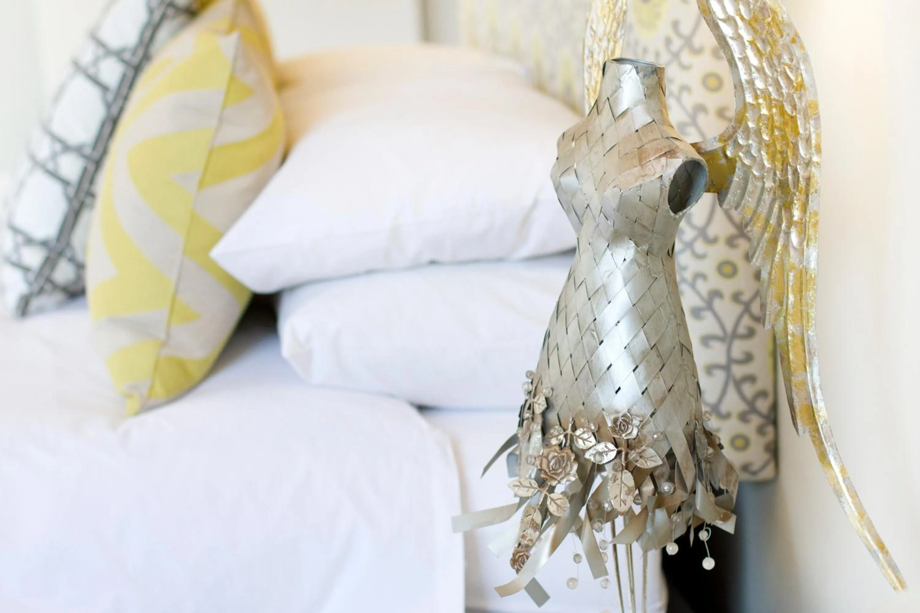 Decorative detail, Bed in La Roca Guest House