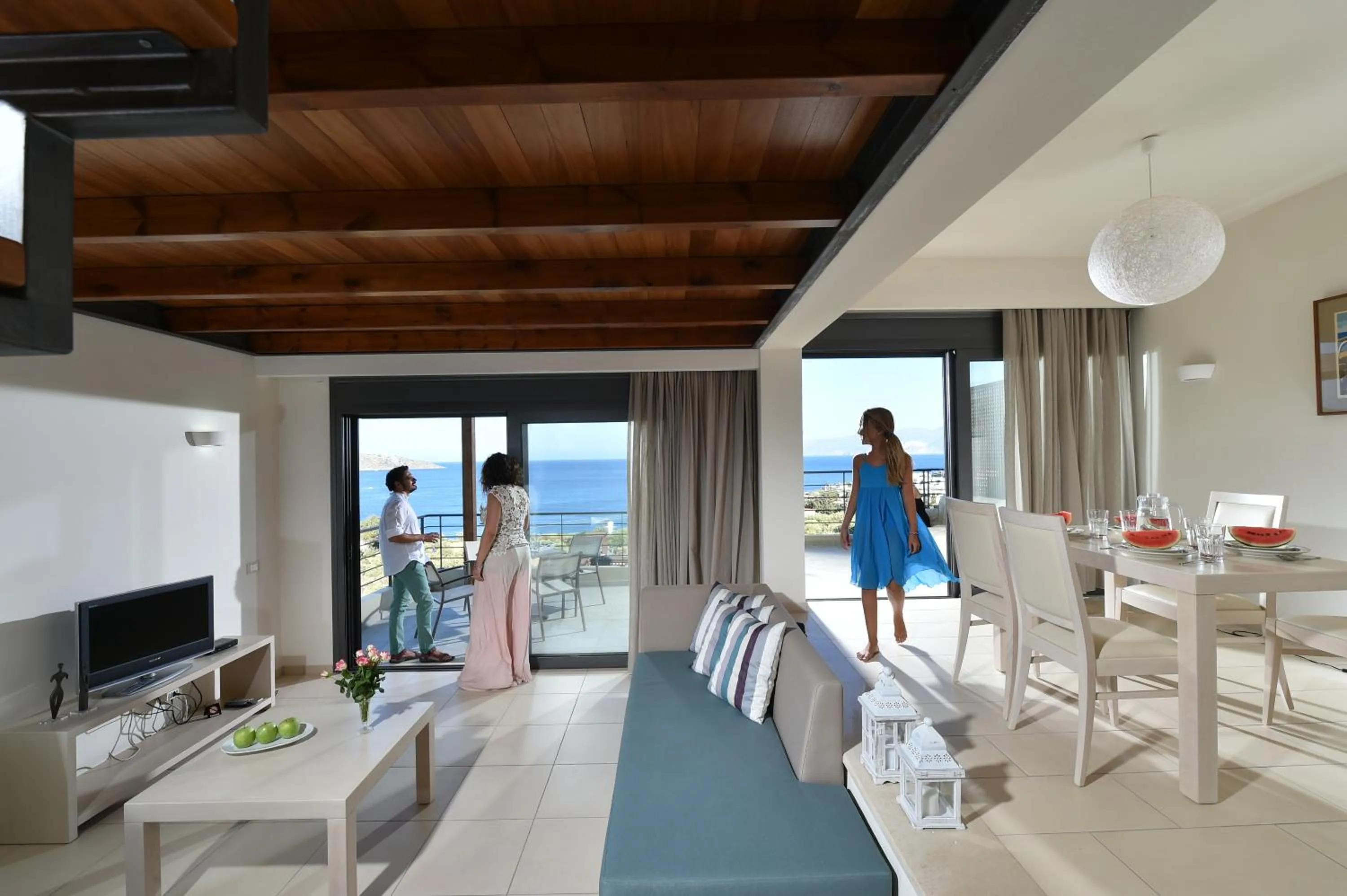 Living room in Elounda Olea Villas And Apartments