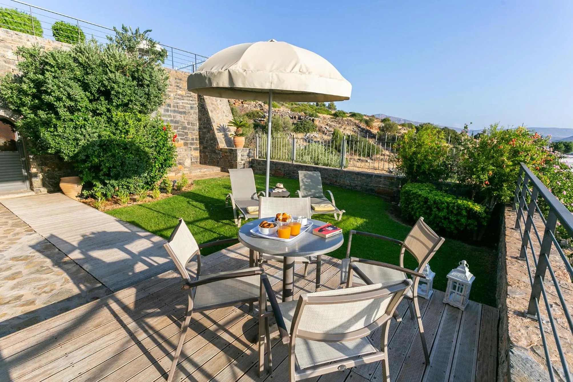 Balcony/Terrace in Elounda Olea Villas And Apartments
