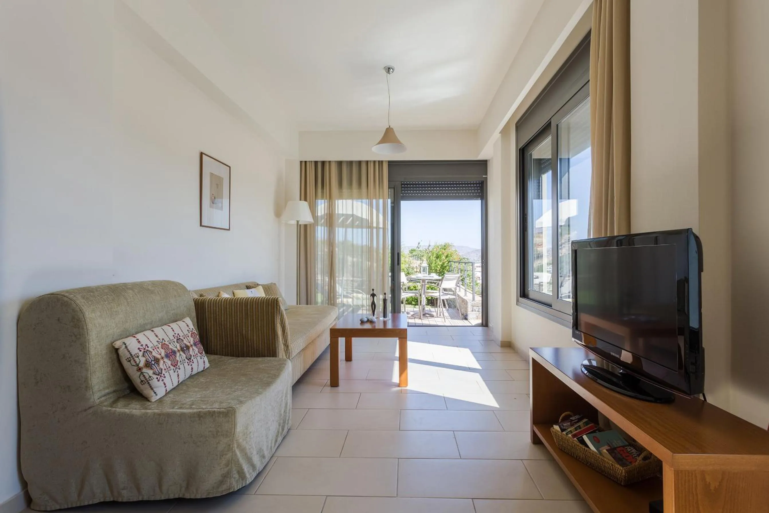 Living room in Elounda Olea Villas And Apartments