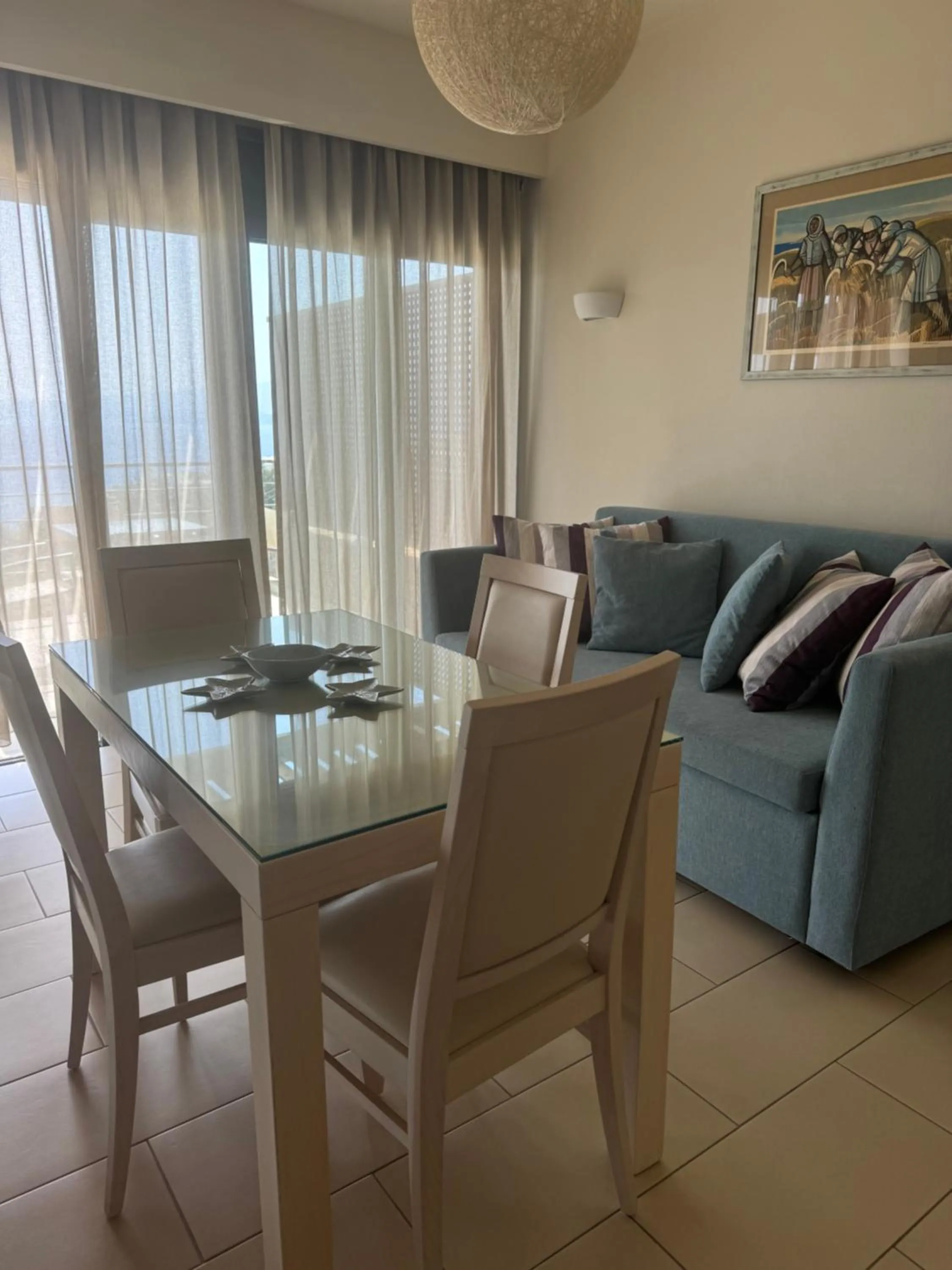 Living room in Elounda Olea Villas And Apartments