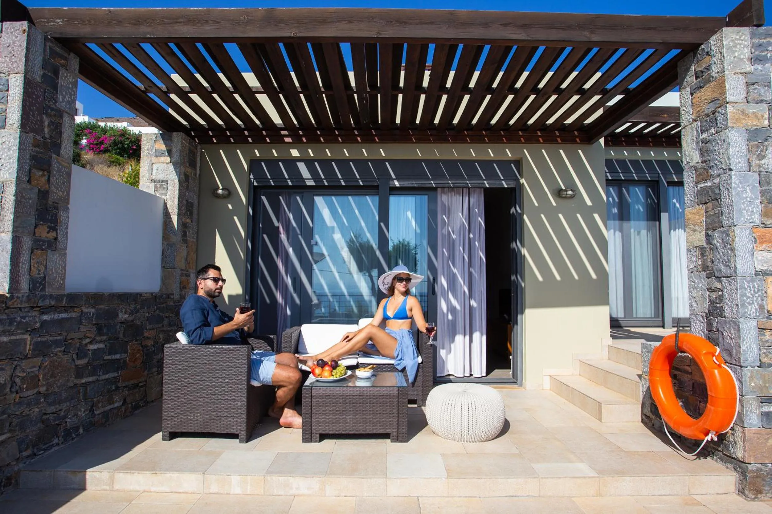 Balcony/Terrace in Elounda Olea Villas And Apartments