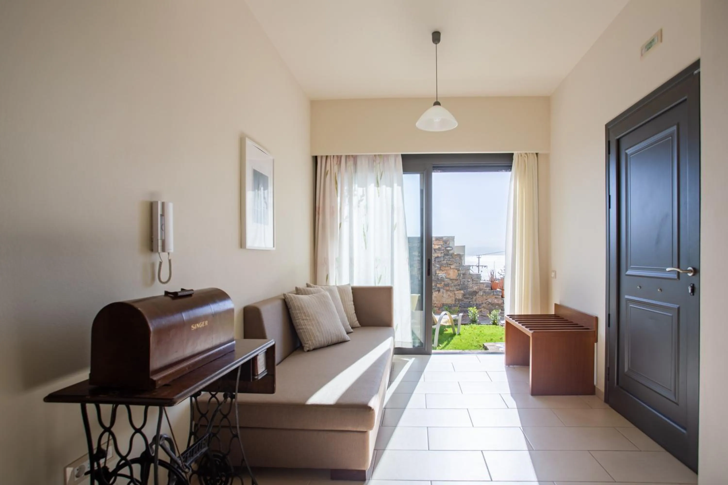 Living room in Elounda Olea Villas And Apartments
