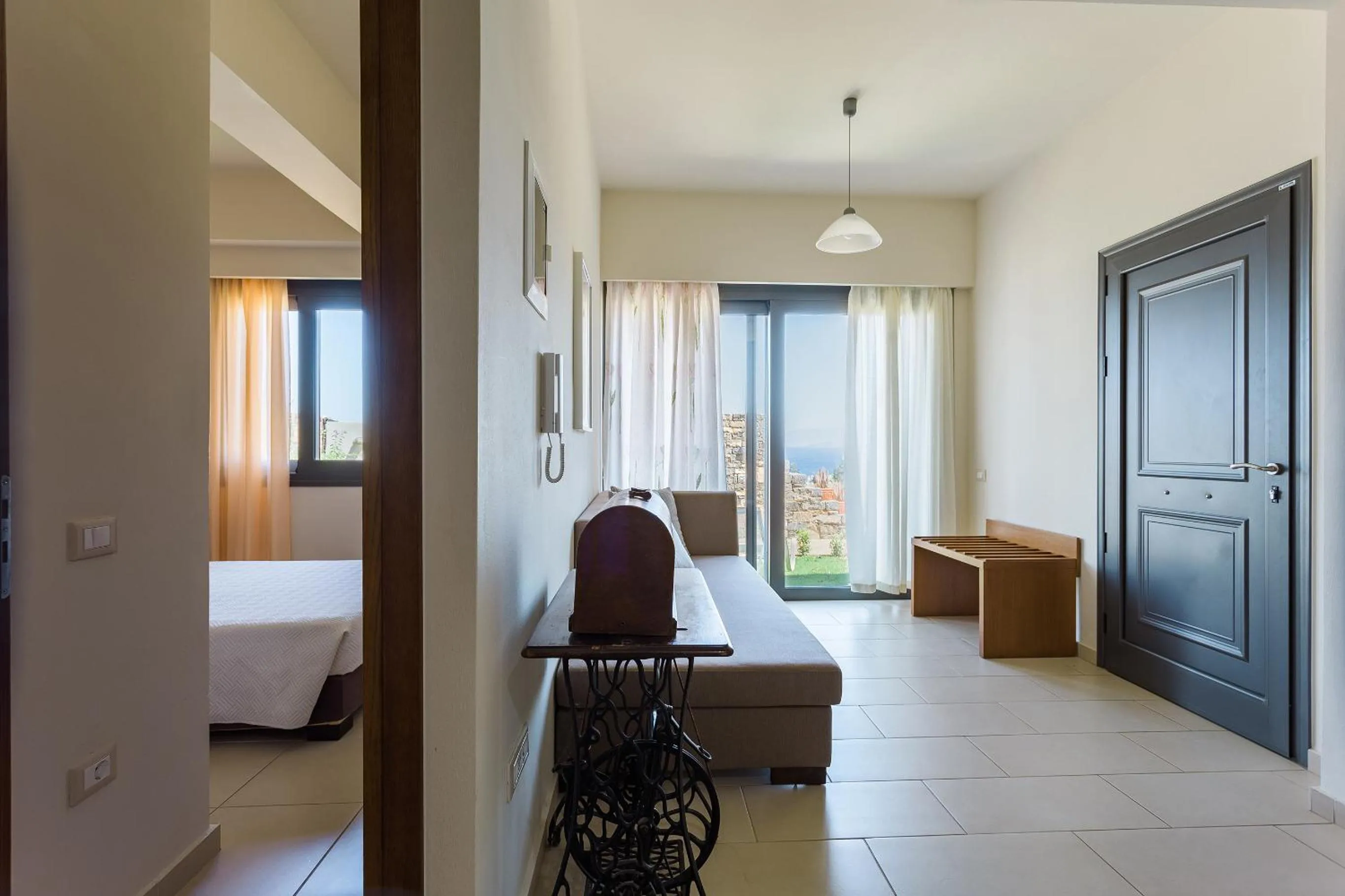 View (from property/room), Bed in Elounda Olea Villas And Apartments