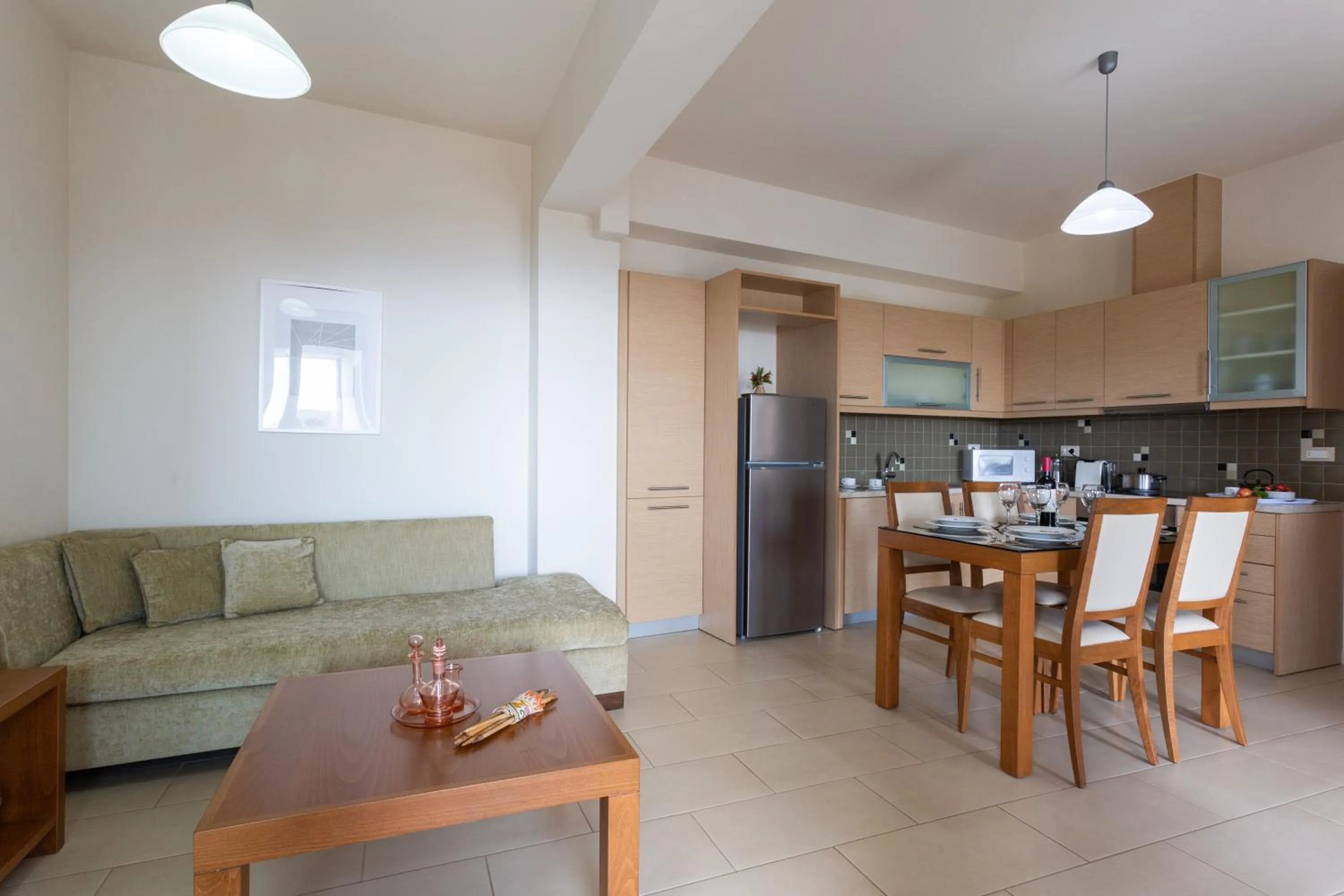 Seating area in Elounda Olea Villas And Apartments