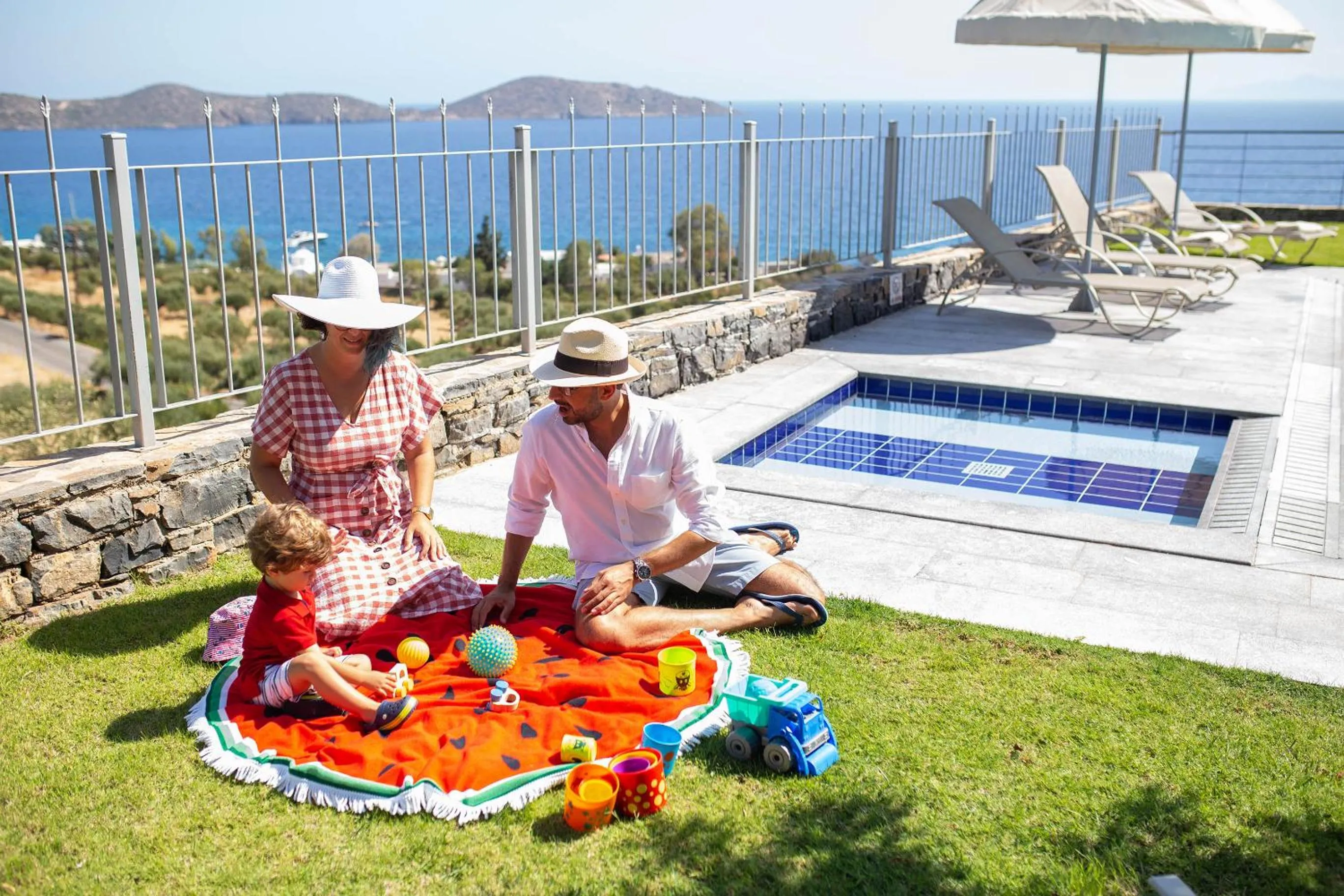 Swimming pool in Elounda Olea Villas And Apartments