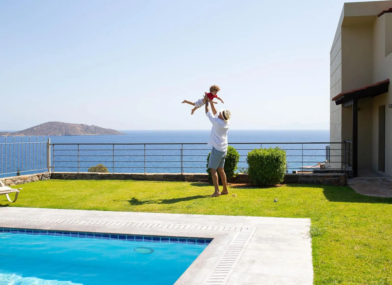 Pool view in Elounda Olea Villas And Apartments