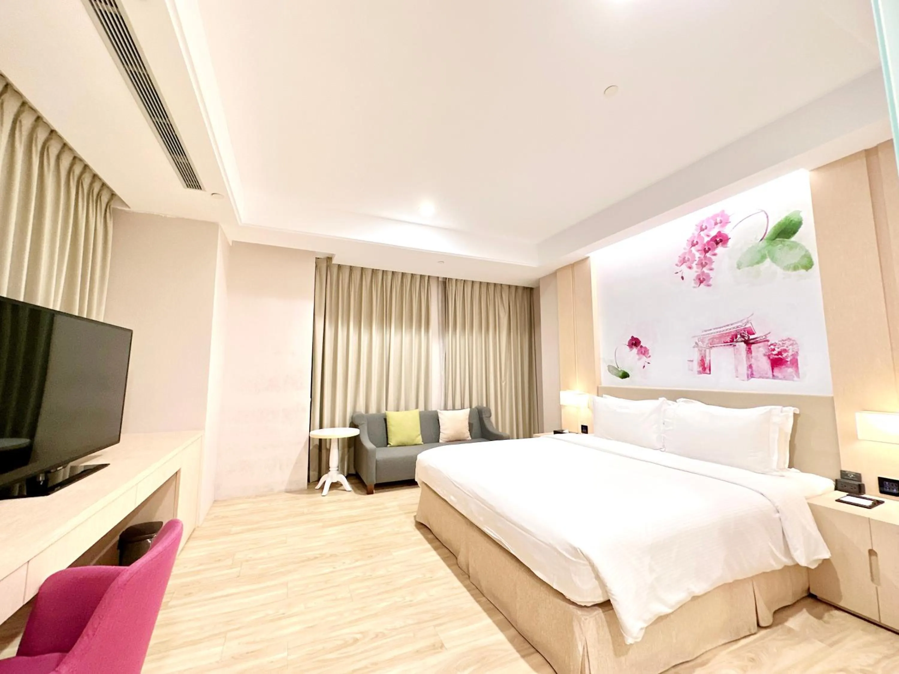 Bed in 台南星鑽國際商旅 Hua Hotel
