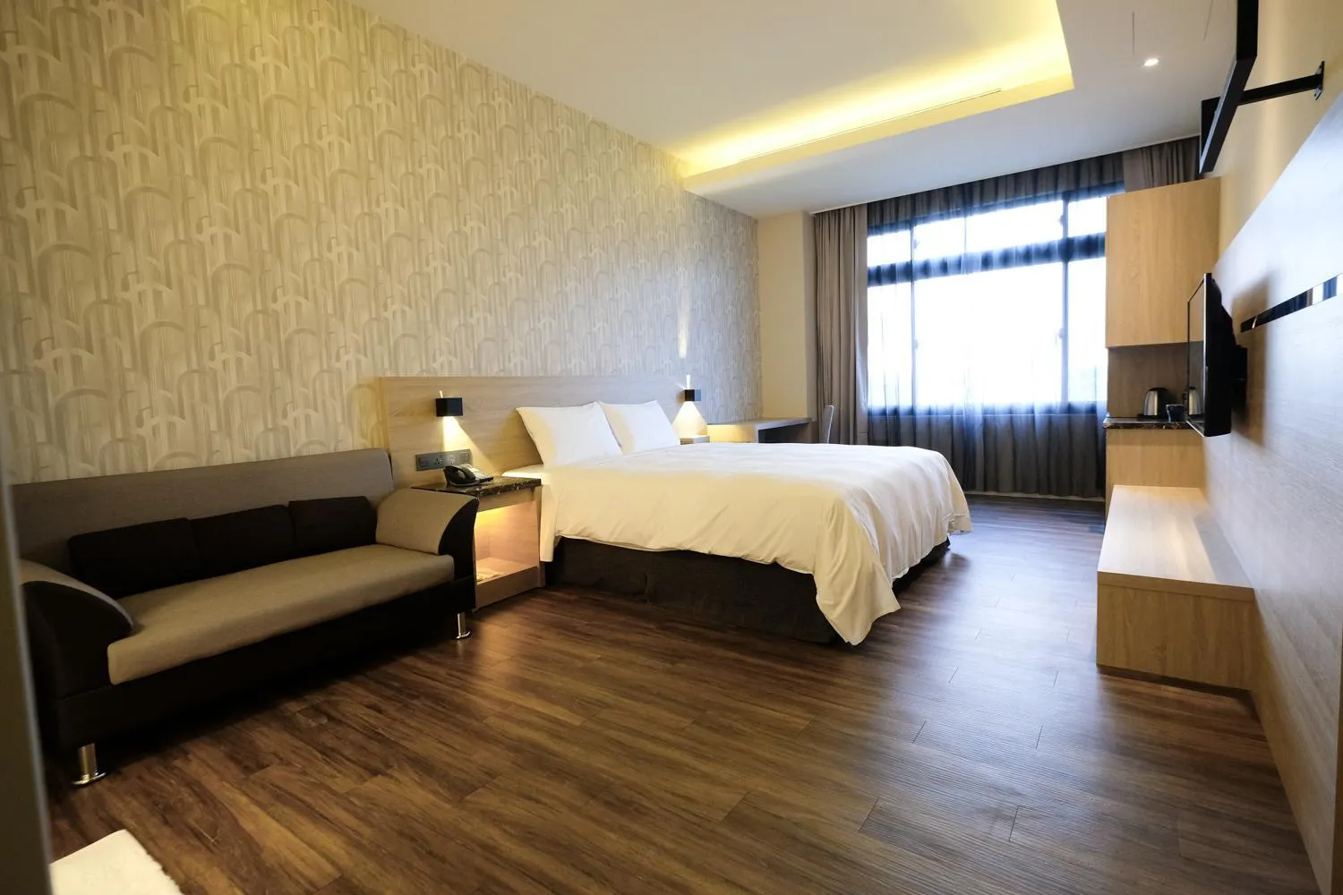 Bed in Yu Chun Hotel