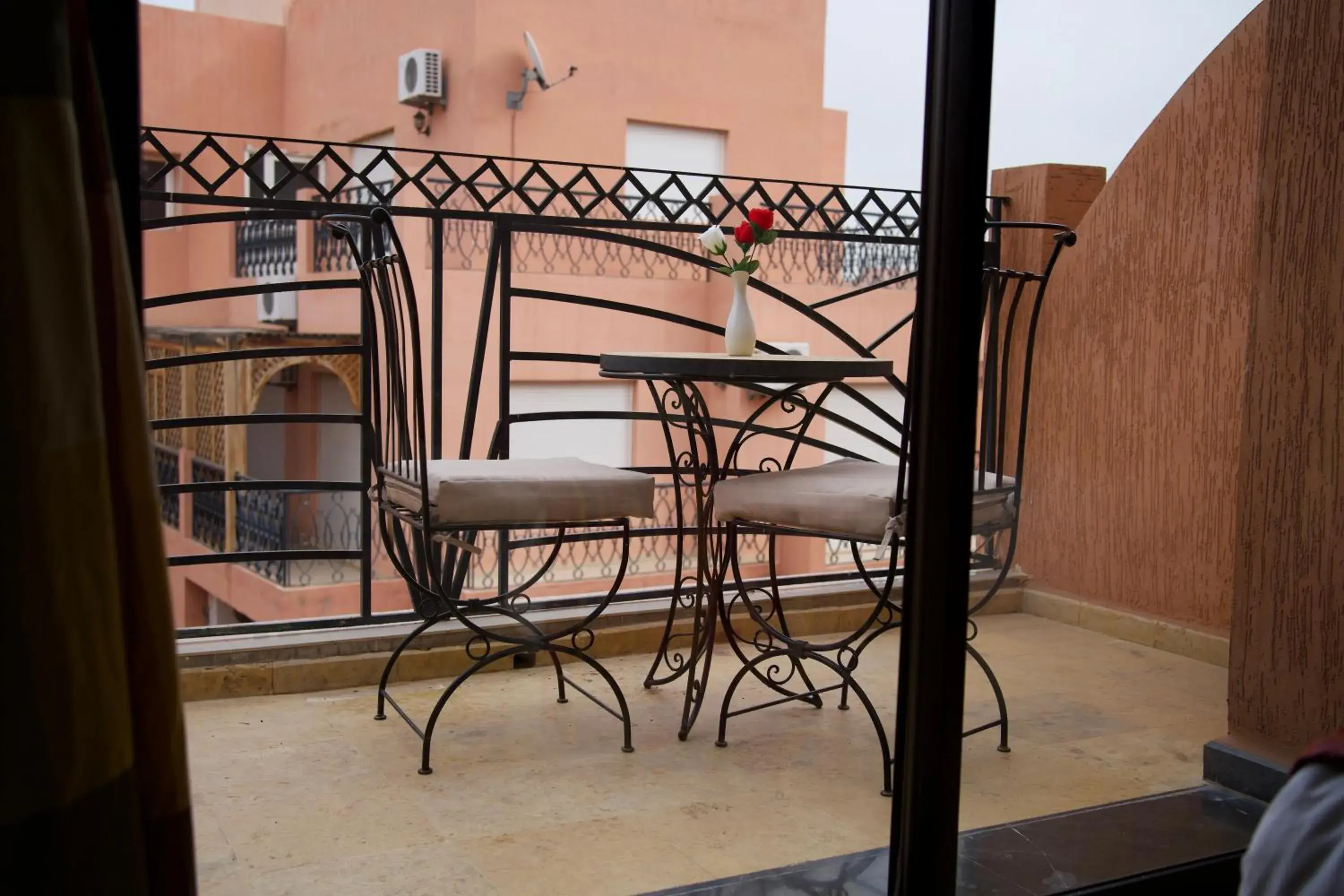 Balcony/Terrace in Hotel Les Trois Palmiers