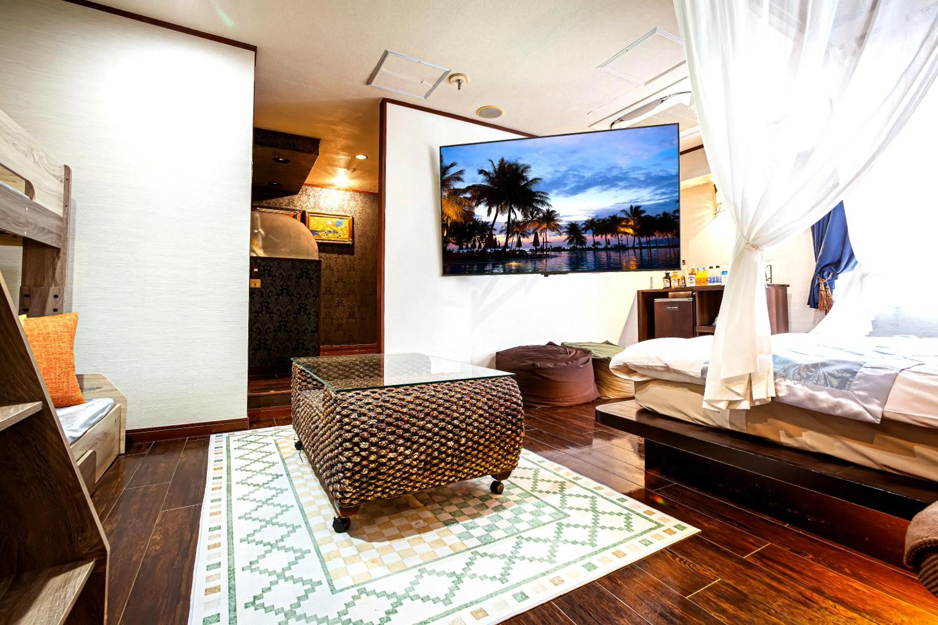 TV and multimedia, Bed in Hotel BaliAn Resort Kawasaki