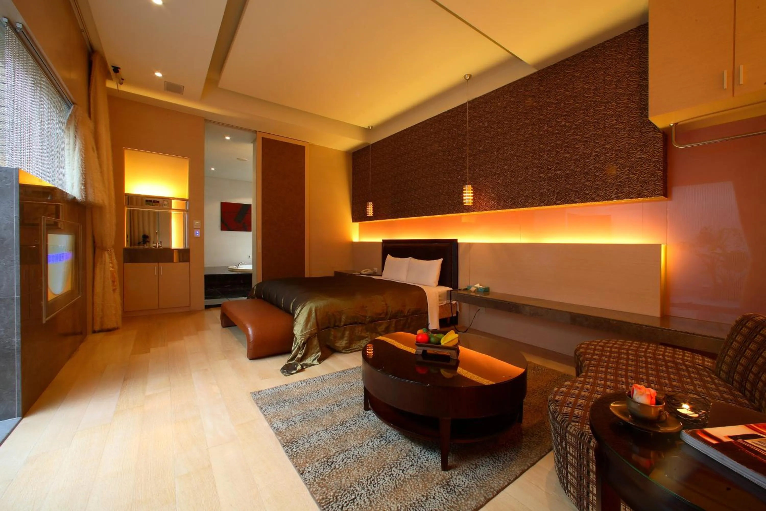 Living room in Spring SPA Motel 大里春天泡湯旅館