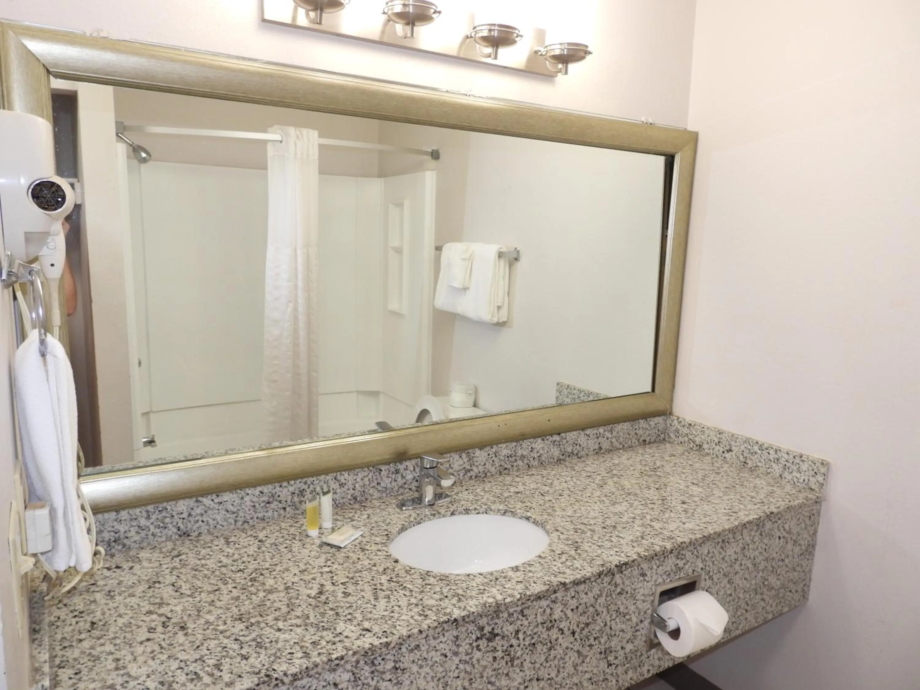 Shower in Super 8 by Wyndham Westminster Denver North