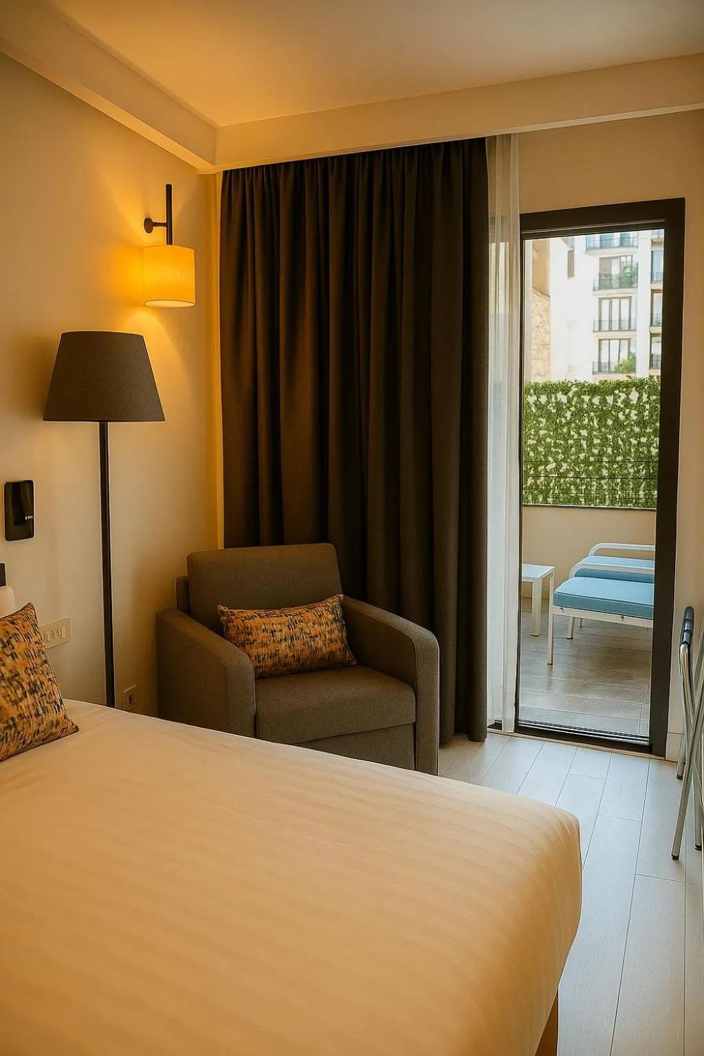 Seating area, Bed in Sparkle Hotel