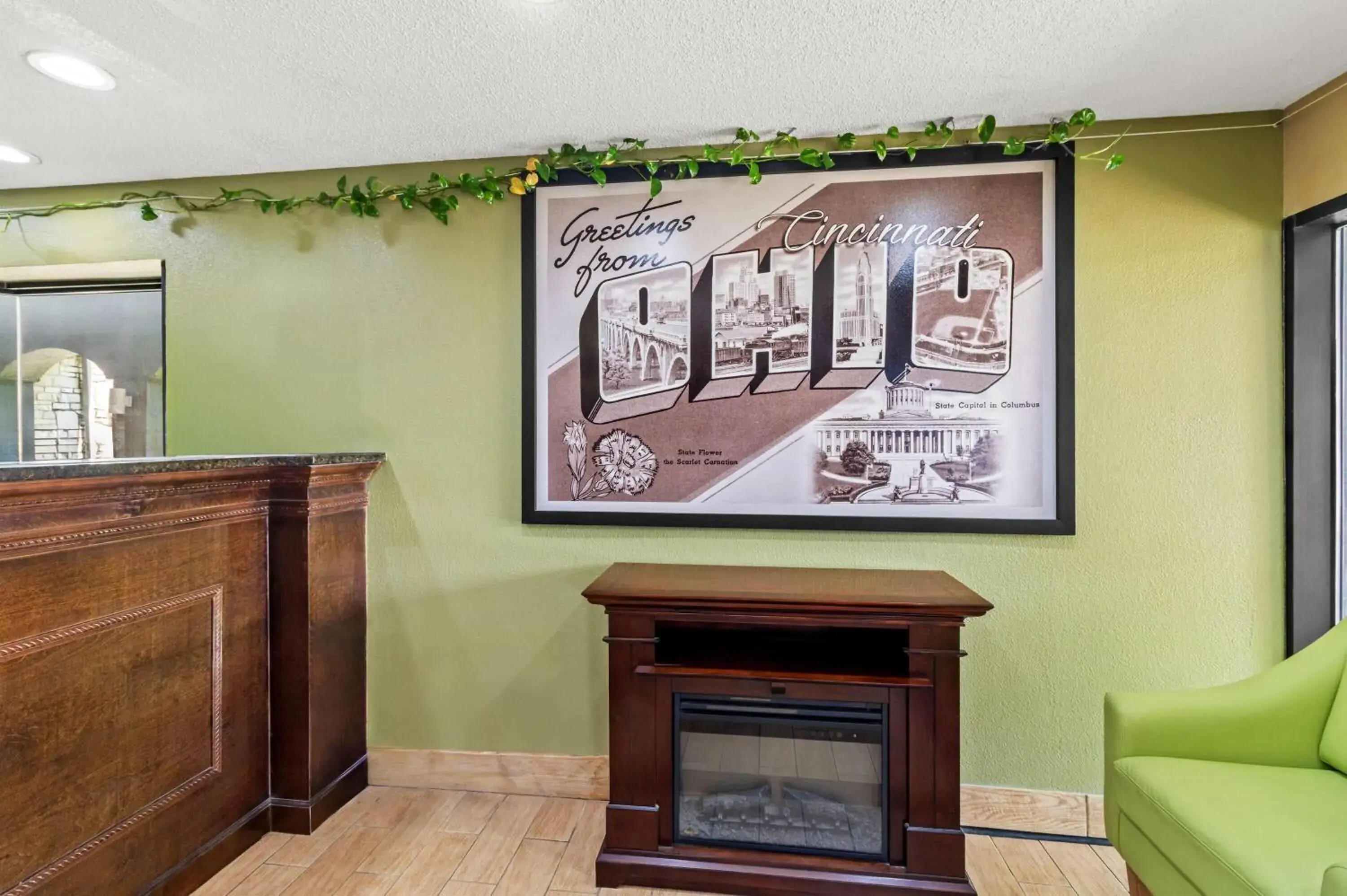 Lobby or reception in Super 8 by Wyndham Cincinnati-Springdale OH Lobby or reception in Super 8 by Wyndham Cincinnati-Springdale OH