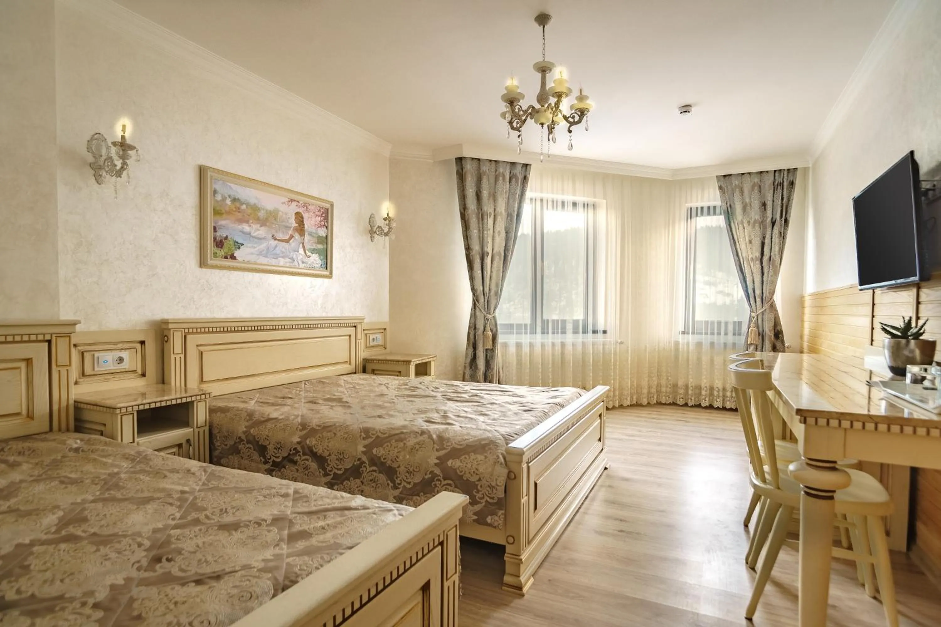 Bed in Mardan Palace SPA Resort