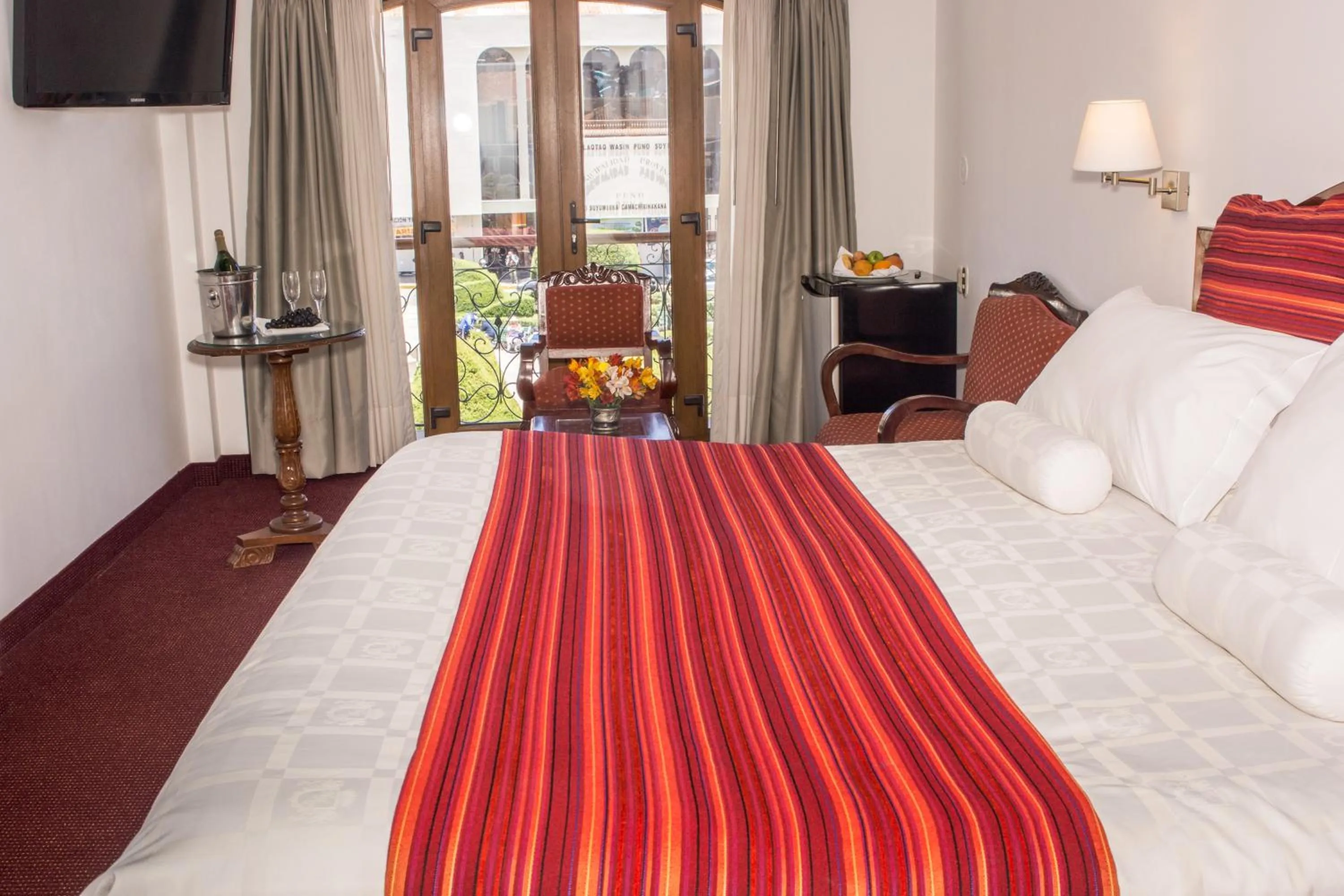 Bed in Hotel Hacienda Plaza de Armas