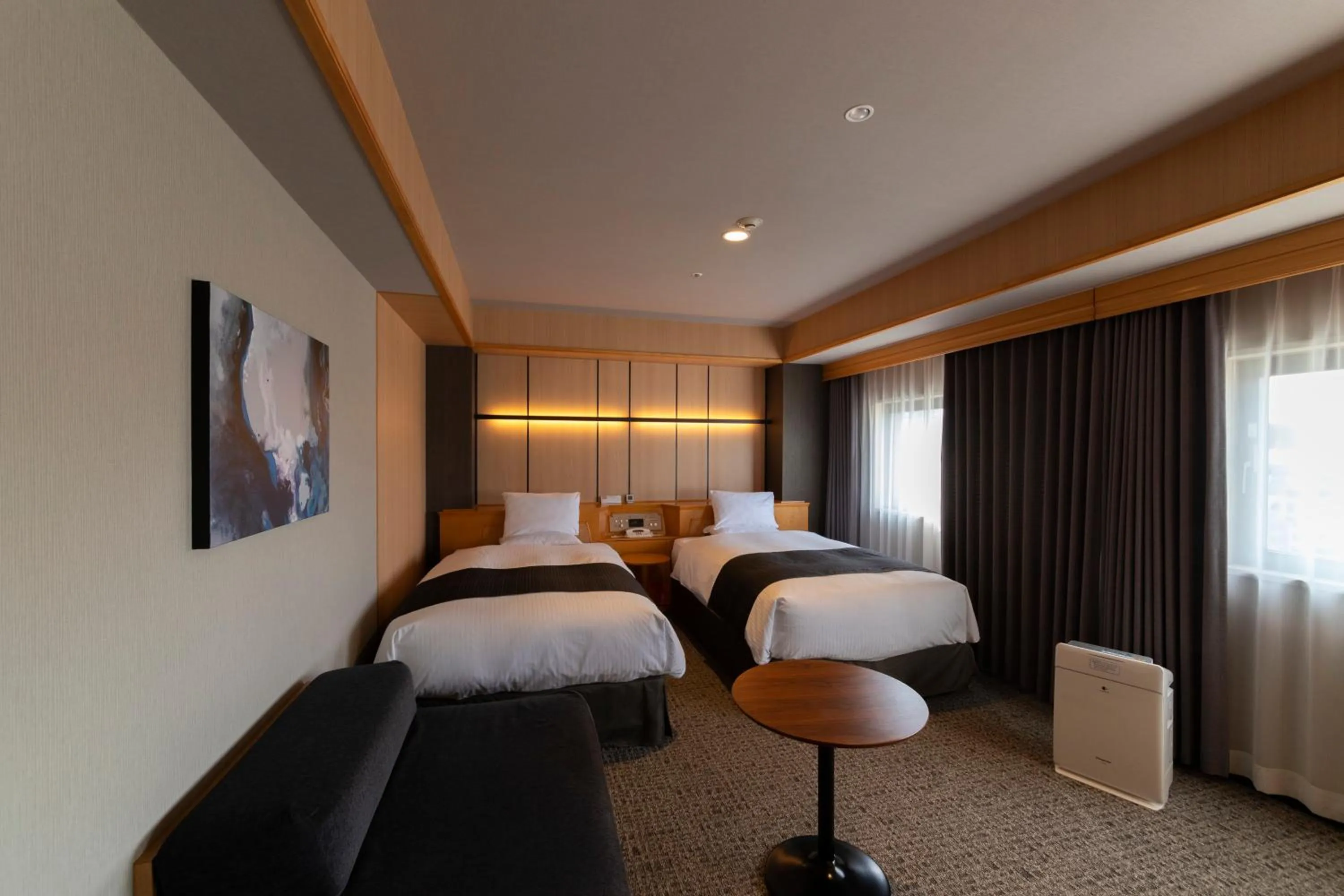 Bed in Sendai Kokusai Hotel