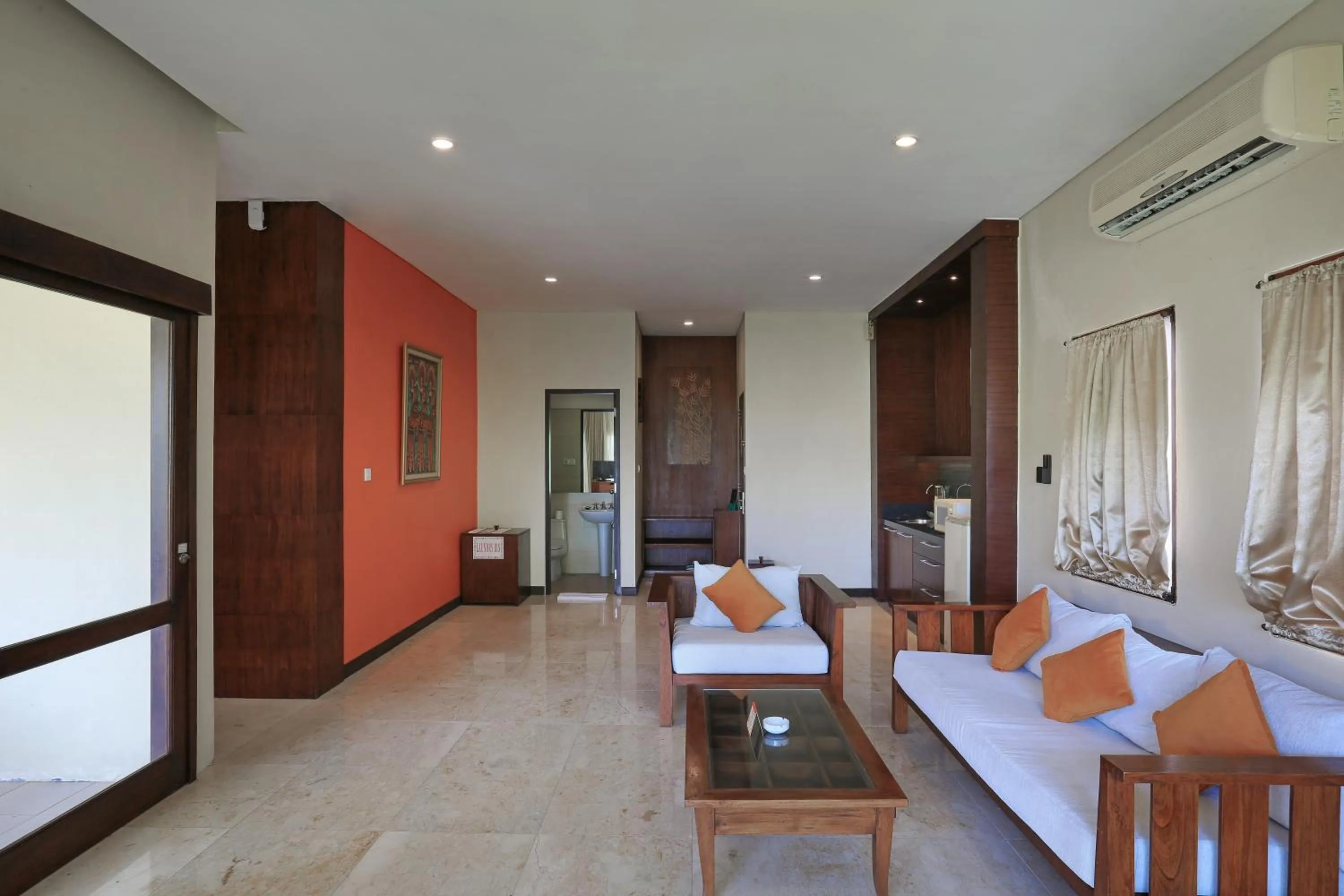 Living room, Bed in Pelangi Bali Hotel & Spa