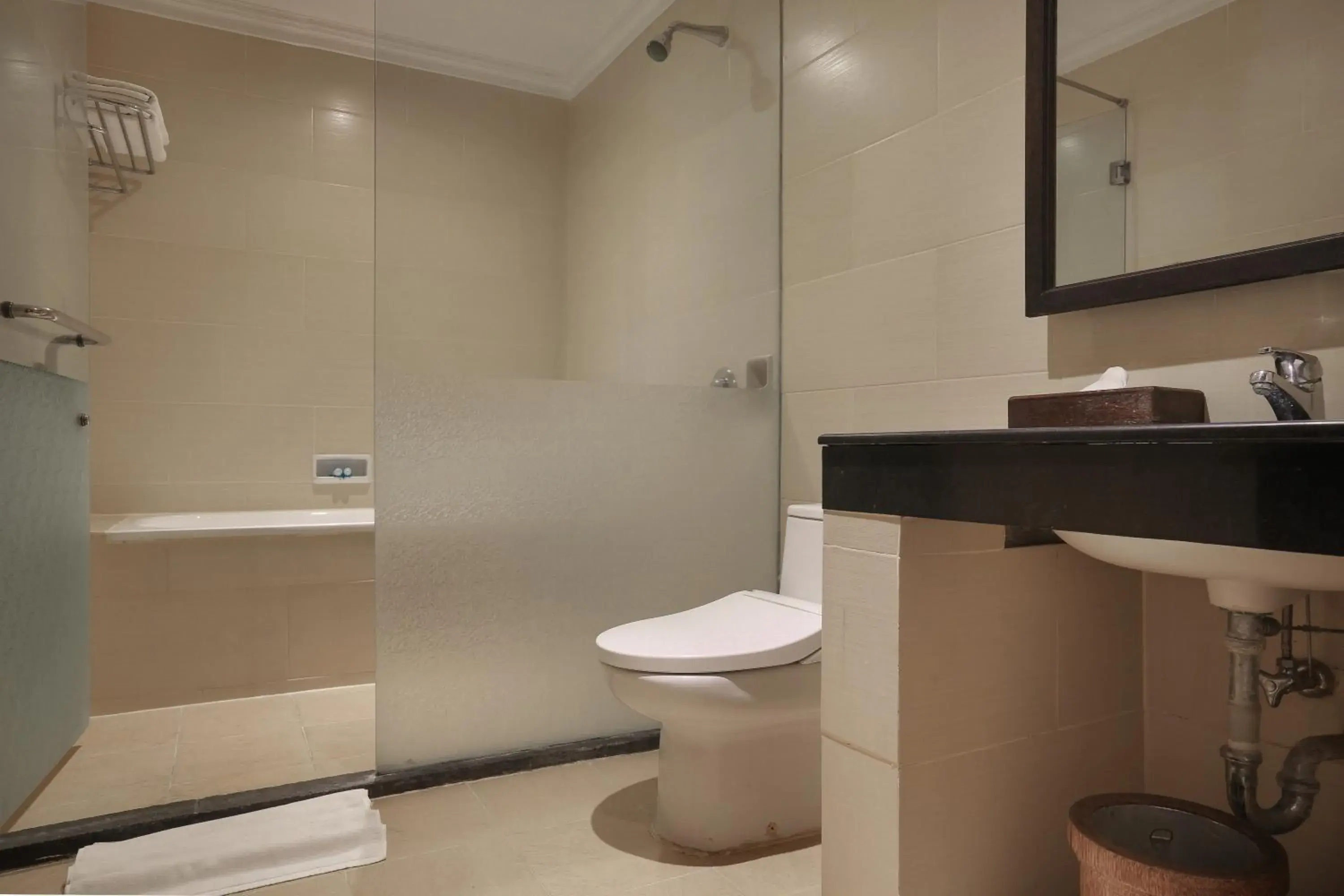 Bathroom in Pelangi Bali Hotel & Spa Bathroom in Pelangi Bali Hotel & Spa