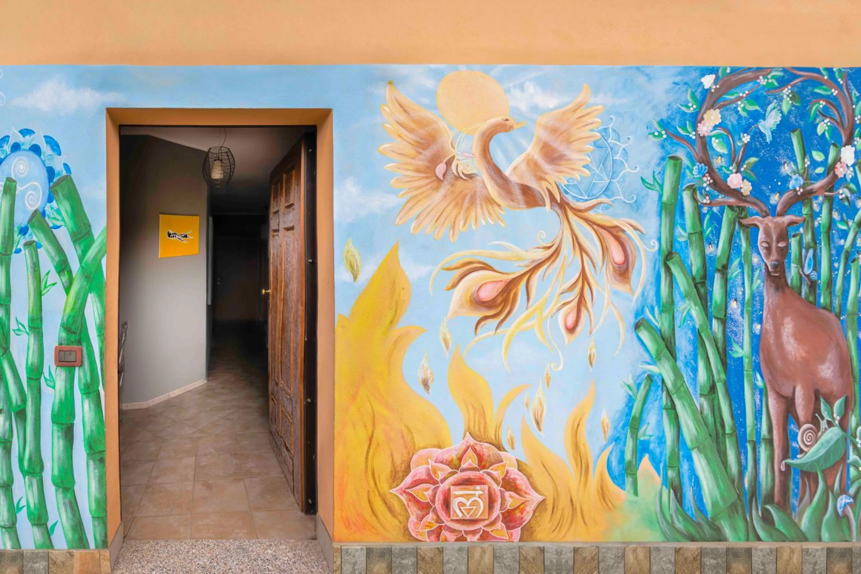 Facade/entrance in La Casa Zen