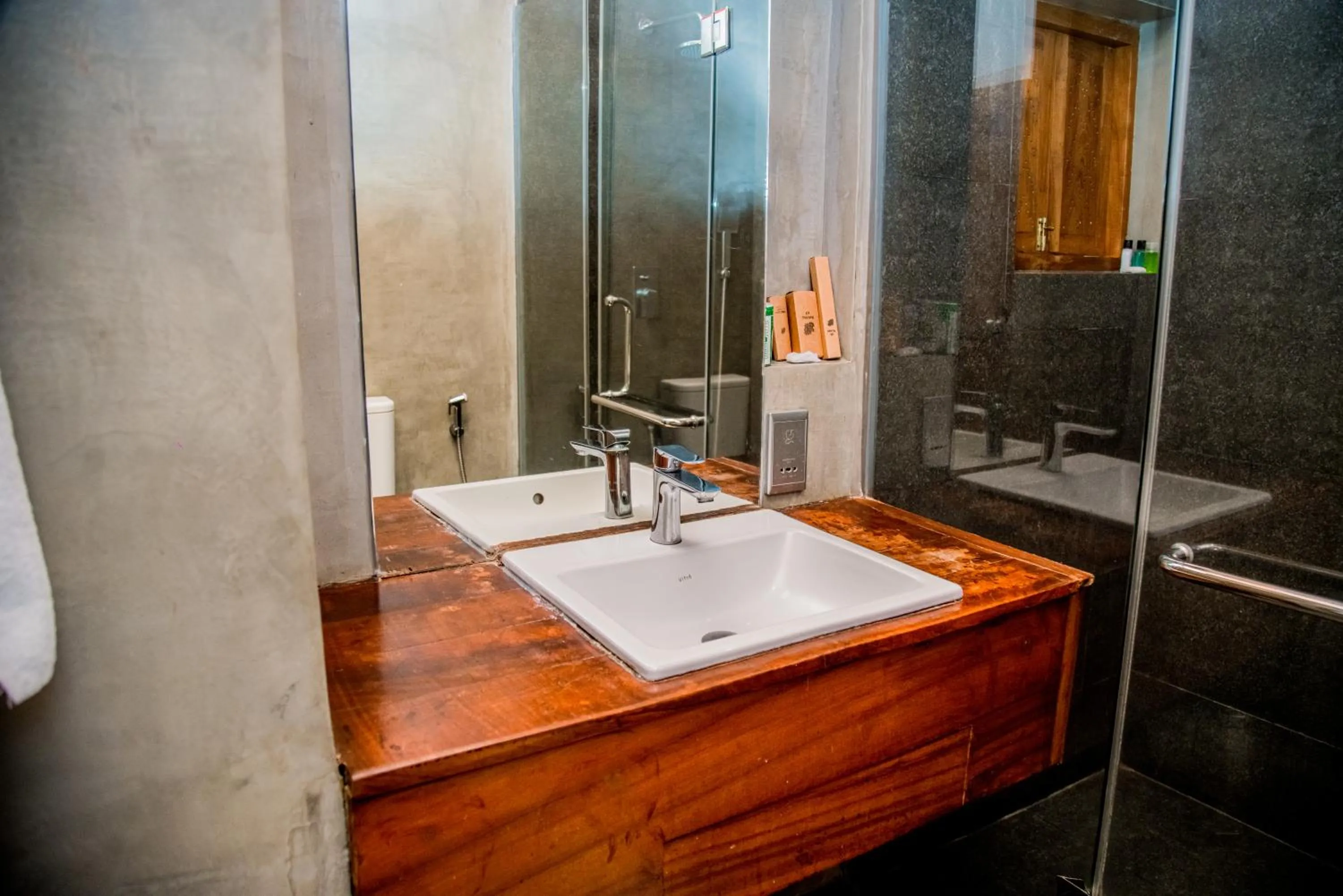 Bathroom in Lavendish Lake Giritale - Former Giritale Hotel