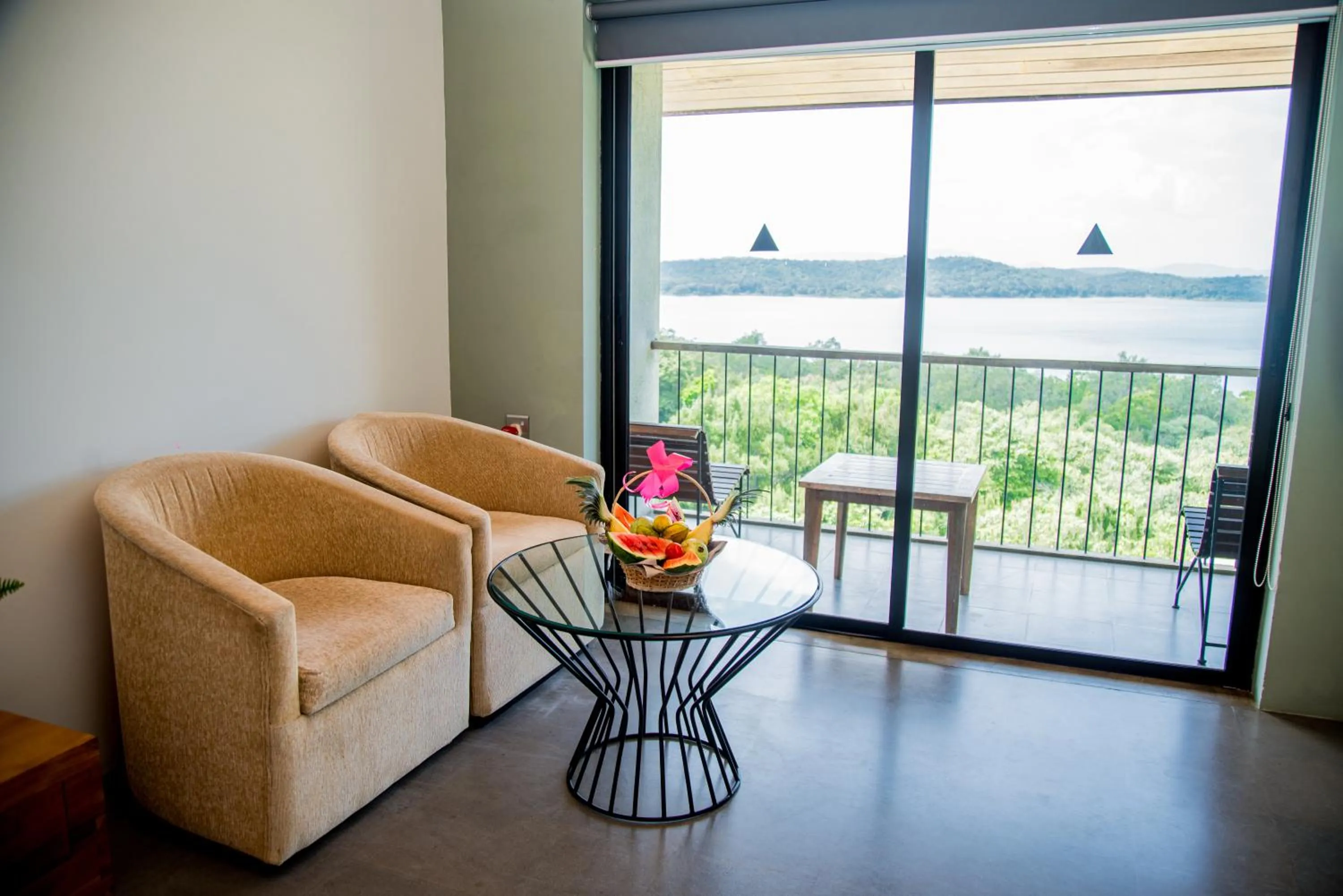 Seating area in Lavendish Lake Giritale - Former Giritale Hotel