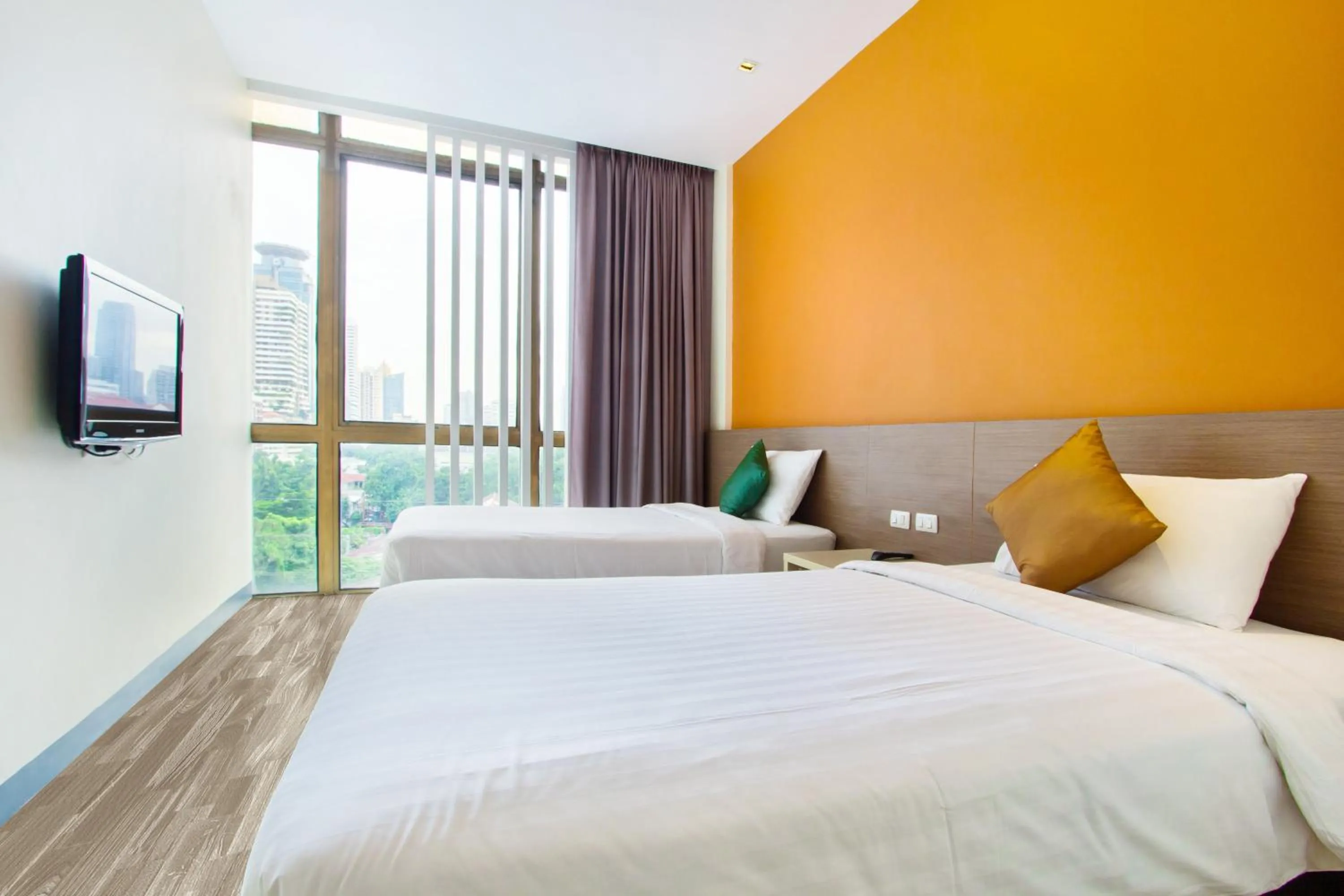 Bedroom in D Varee Xpress Makkasan Hotel