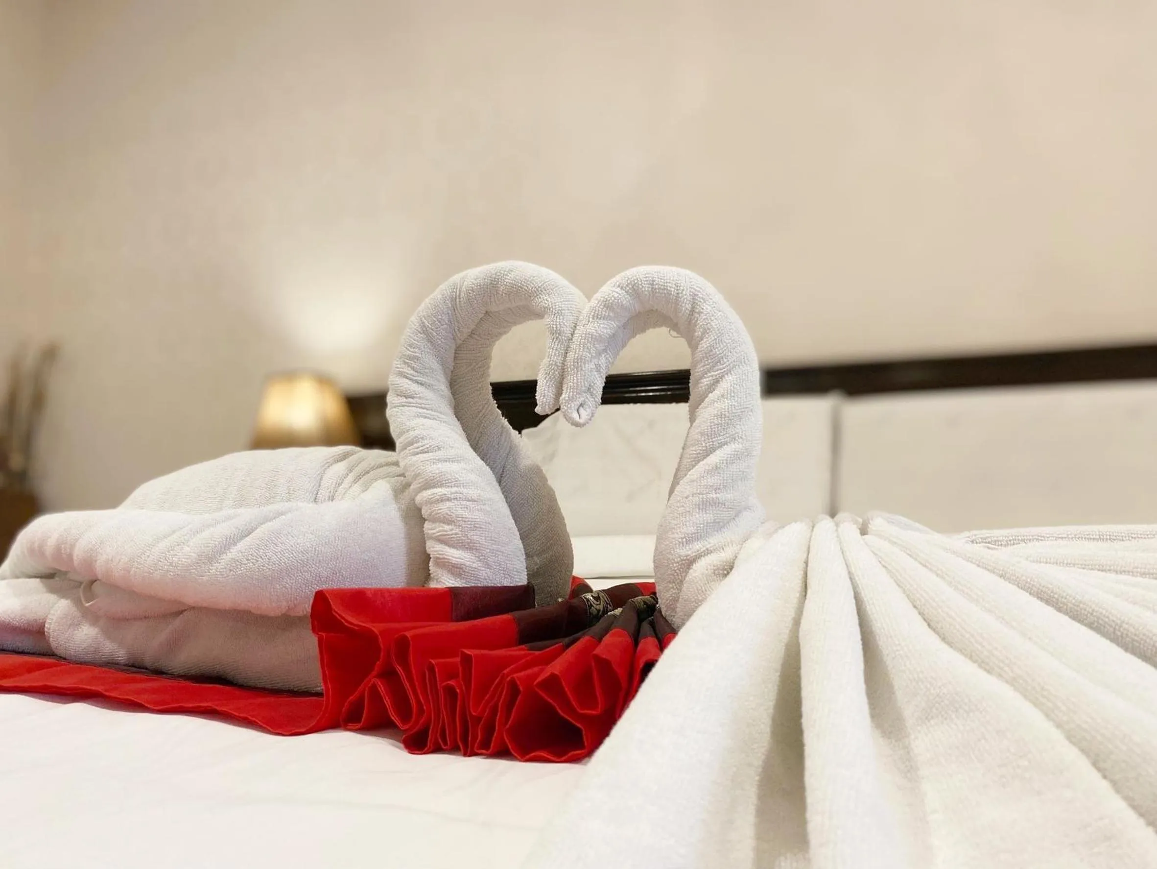 Bed in Romena Grand Hotel