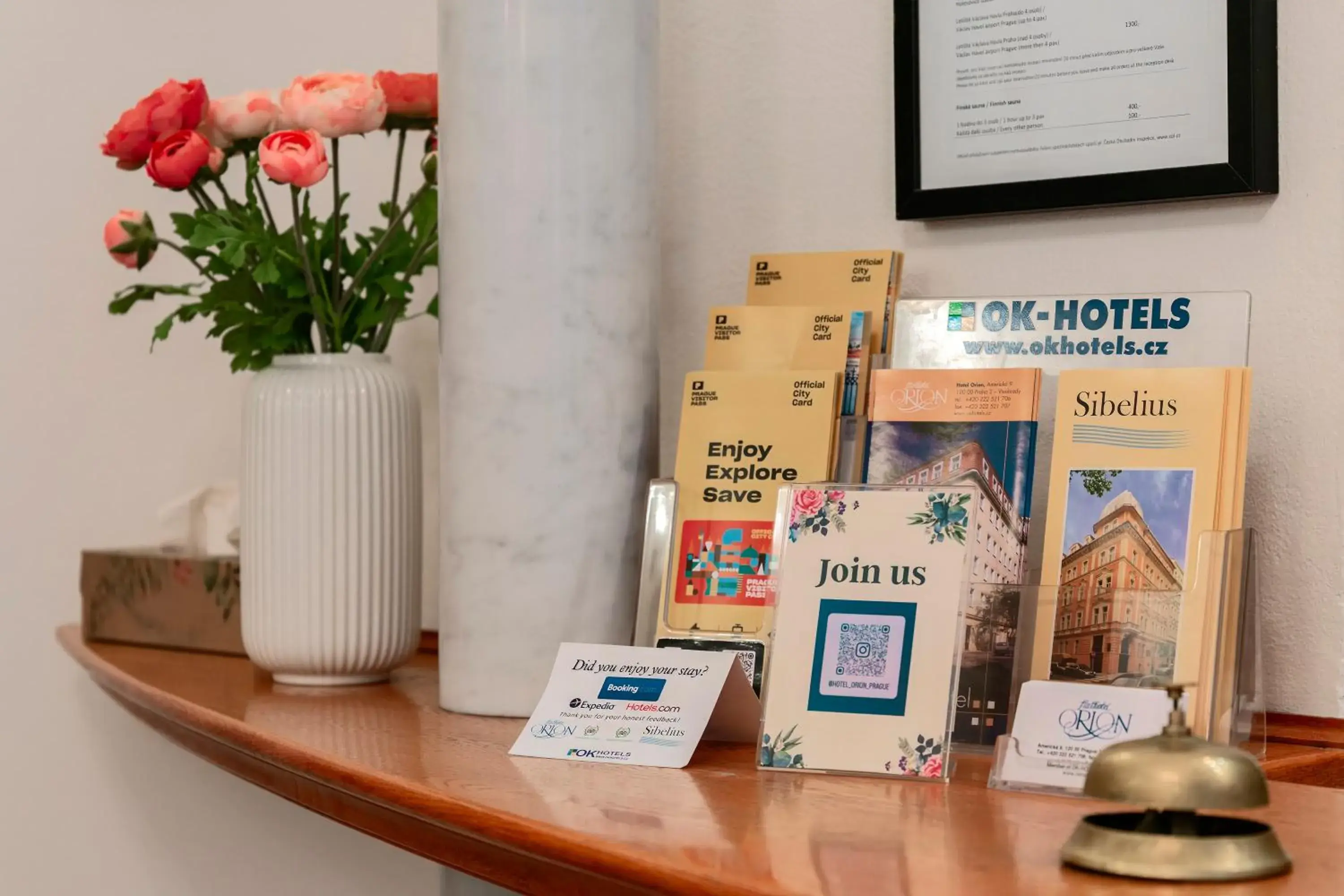 Lobby or reception in Hotel Orion Lobby or reception in Hotel Orion