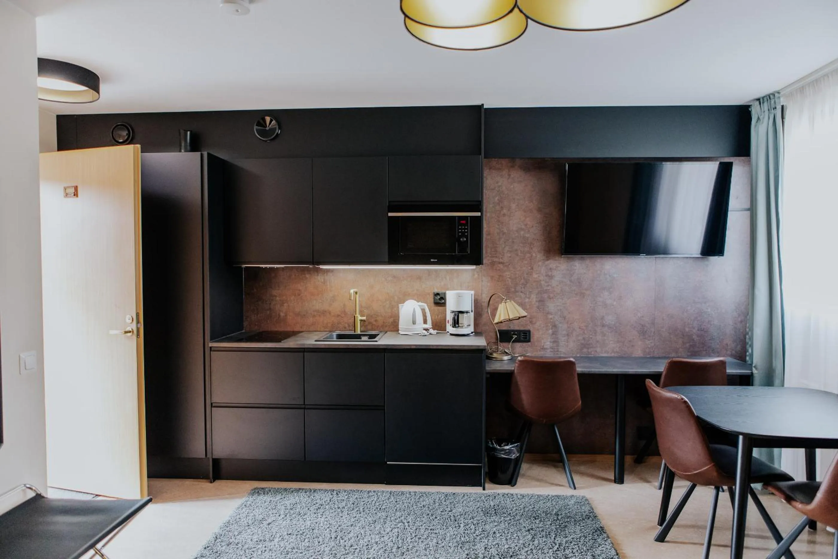 Kitchen or kitchenette in Hotel Fjalar