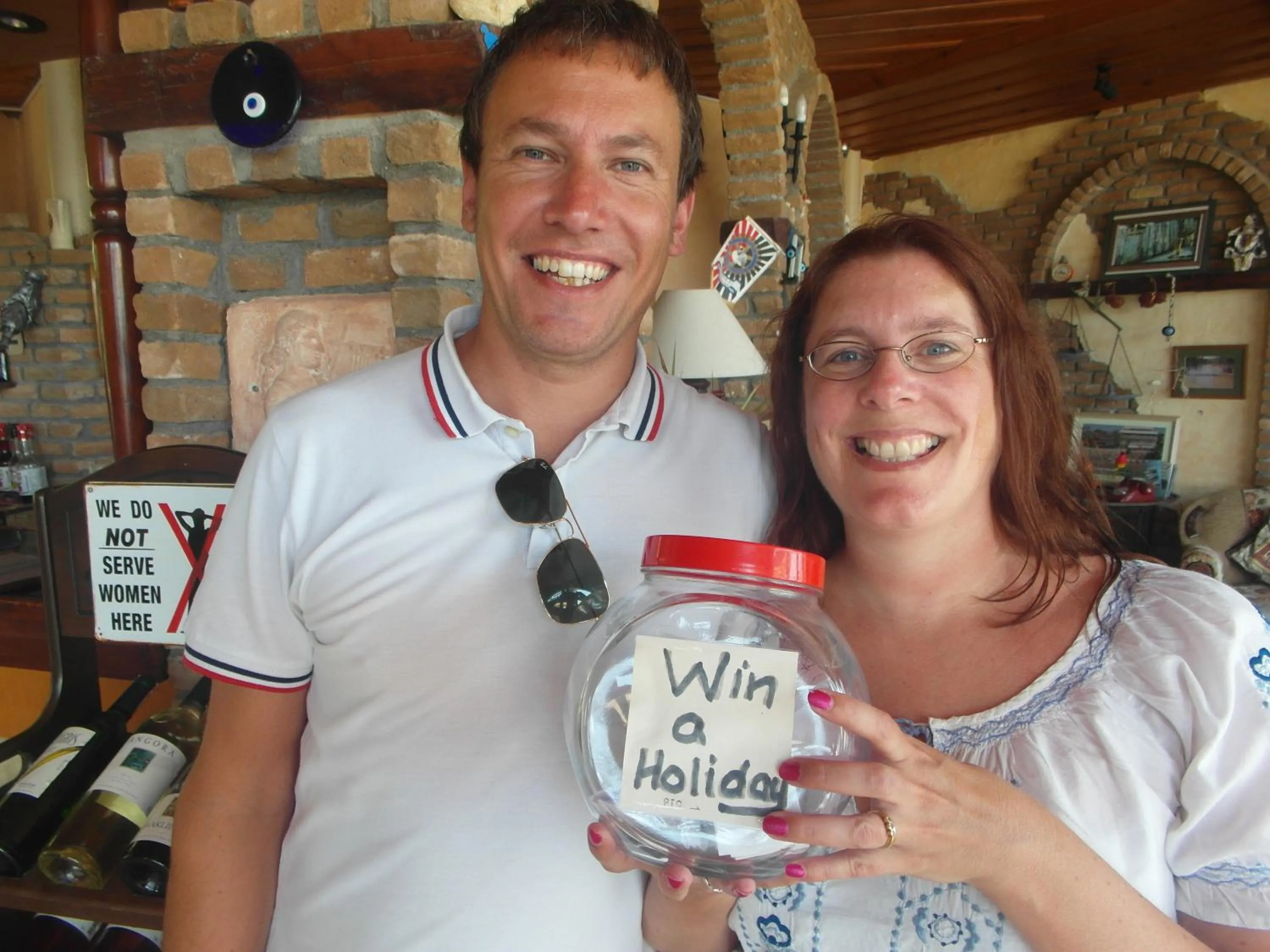 Guests in Beach House Hotel