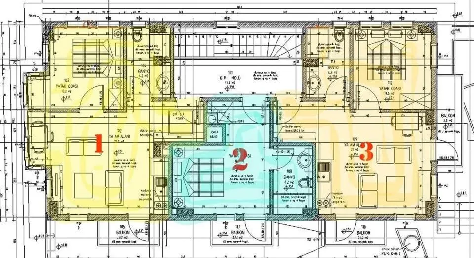 Floor plan in Beach House Hotel