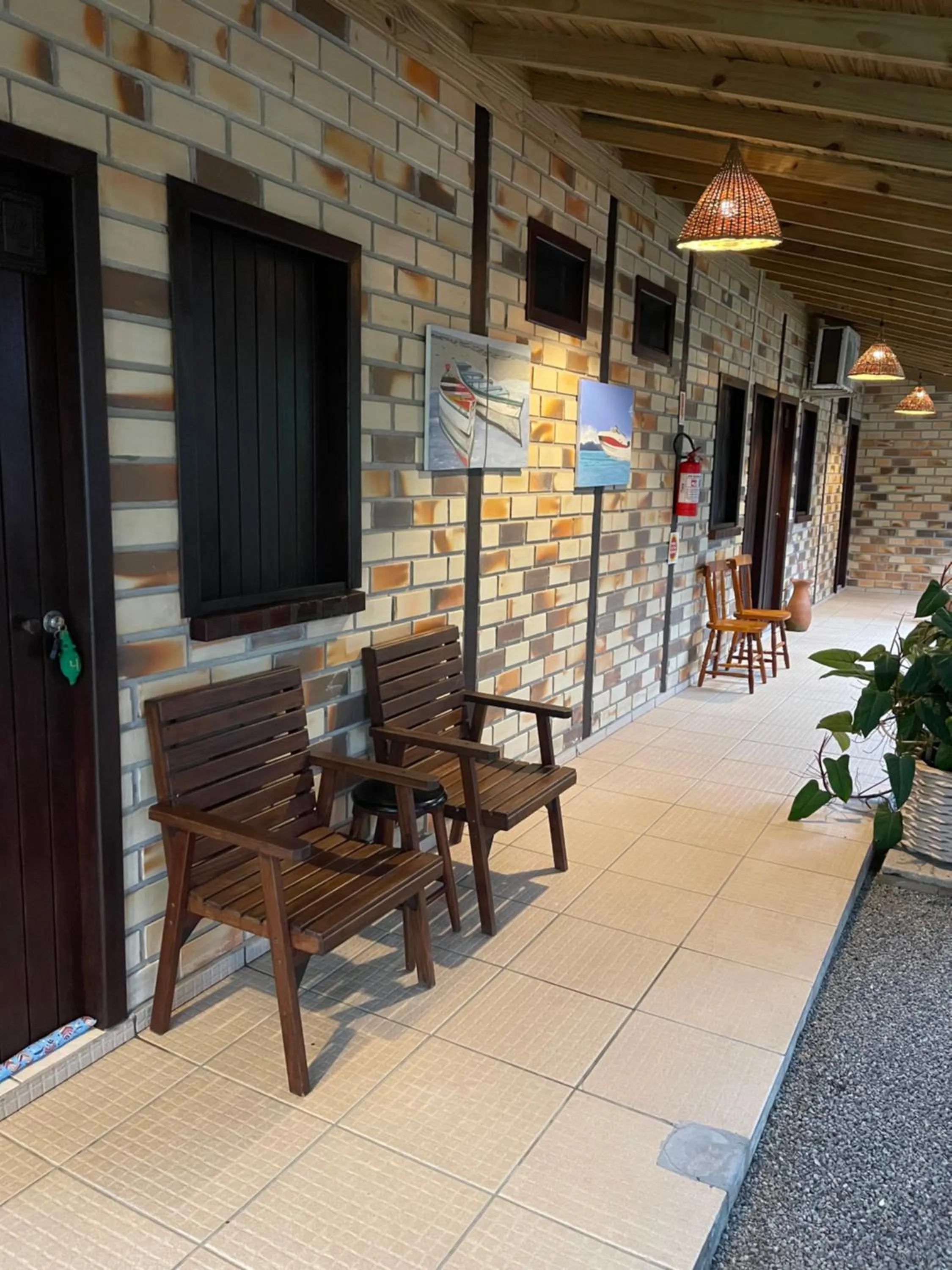 Patio in Pousada Areias do Embaú