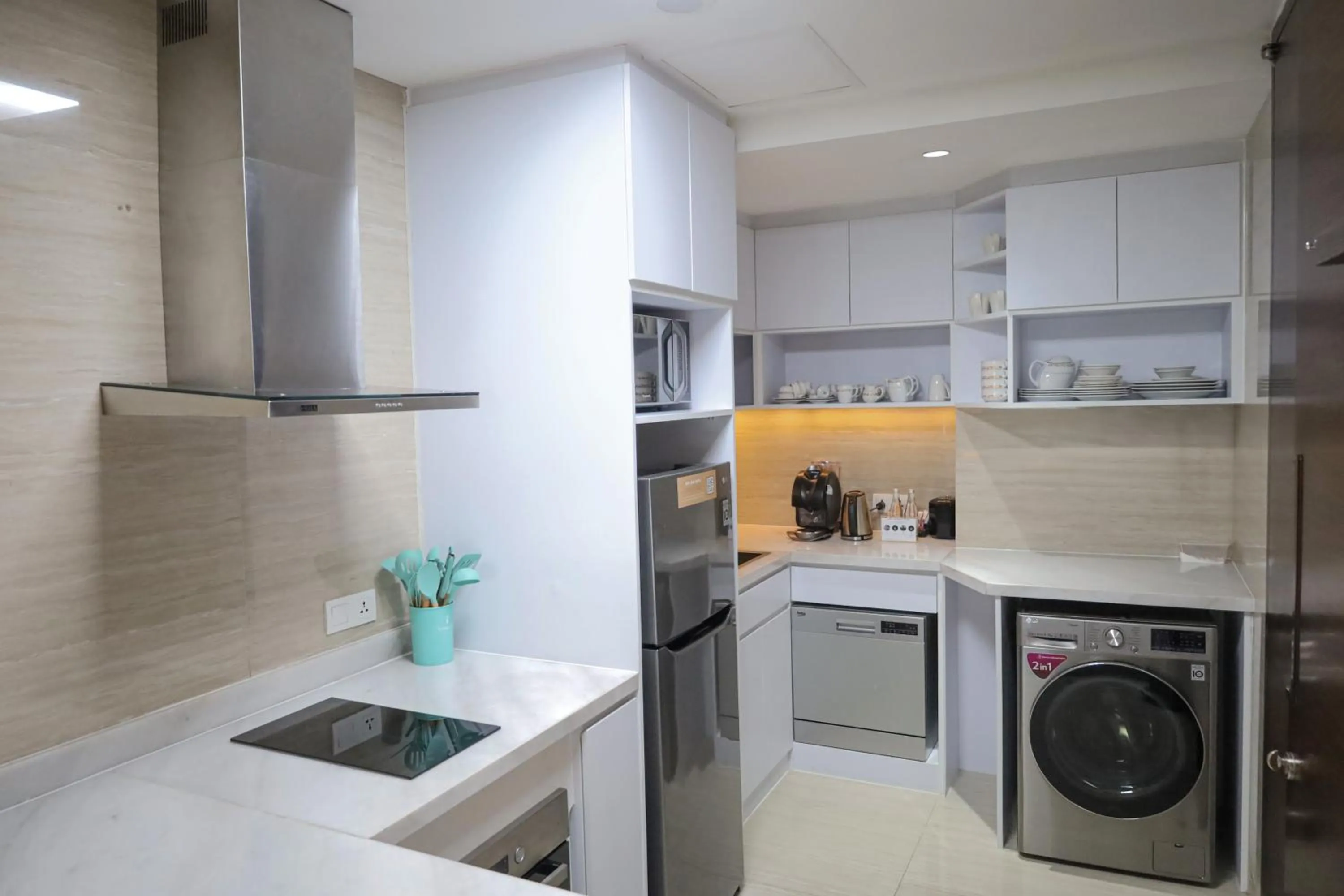 Kitchen or kitchenette in Gran Melia Jakarta