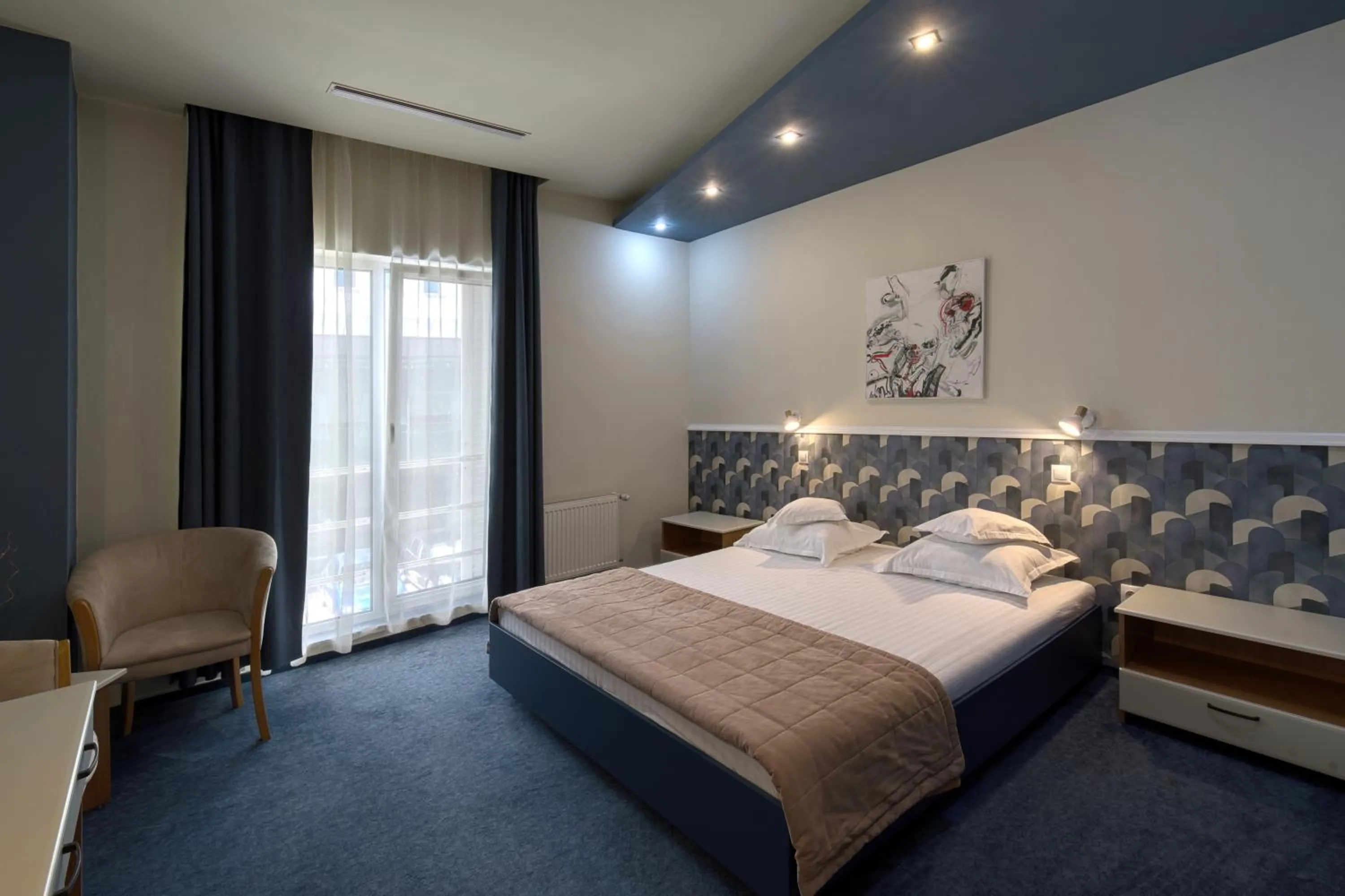 Bed in Hotel Torontal