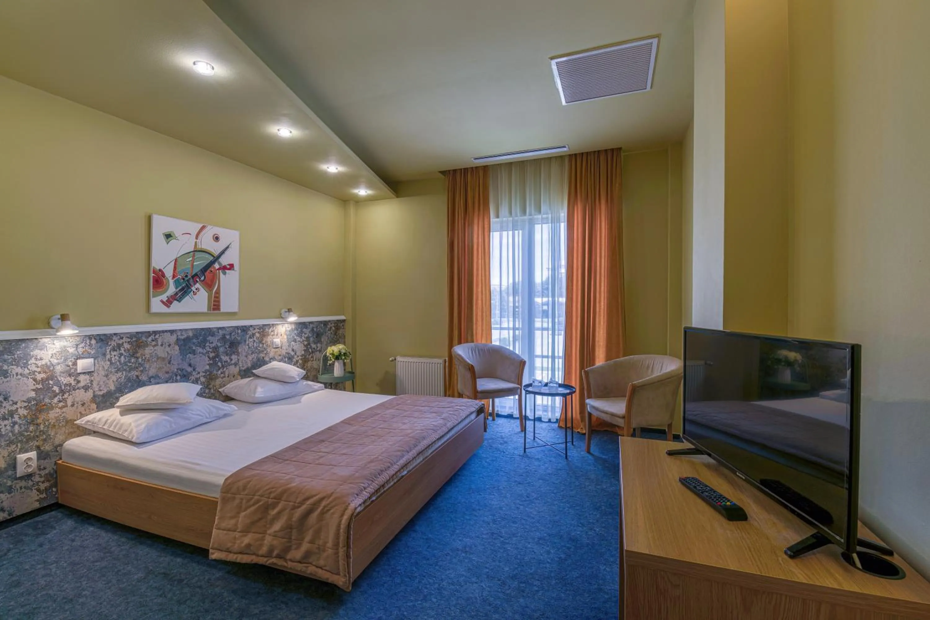 Bed in Hotel Torontal