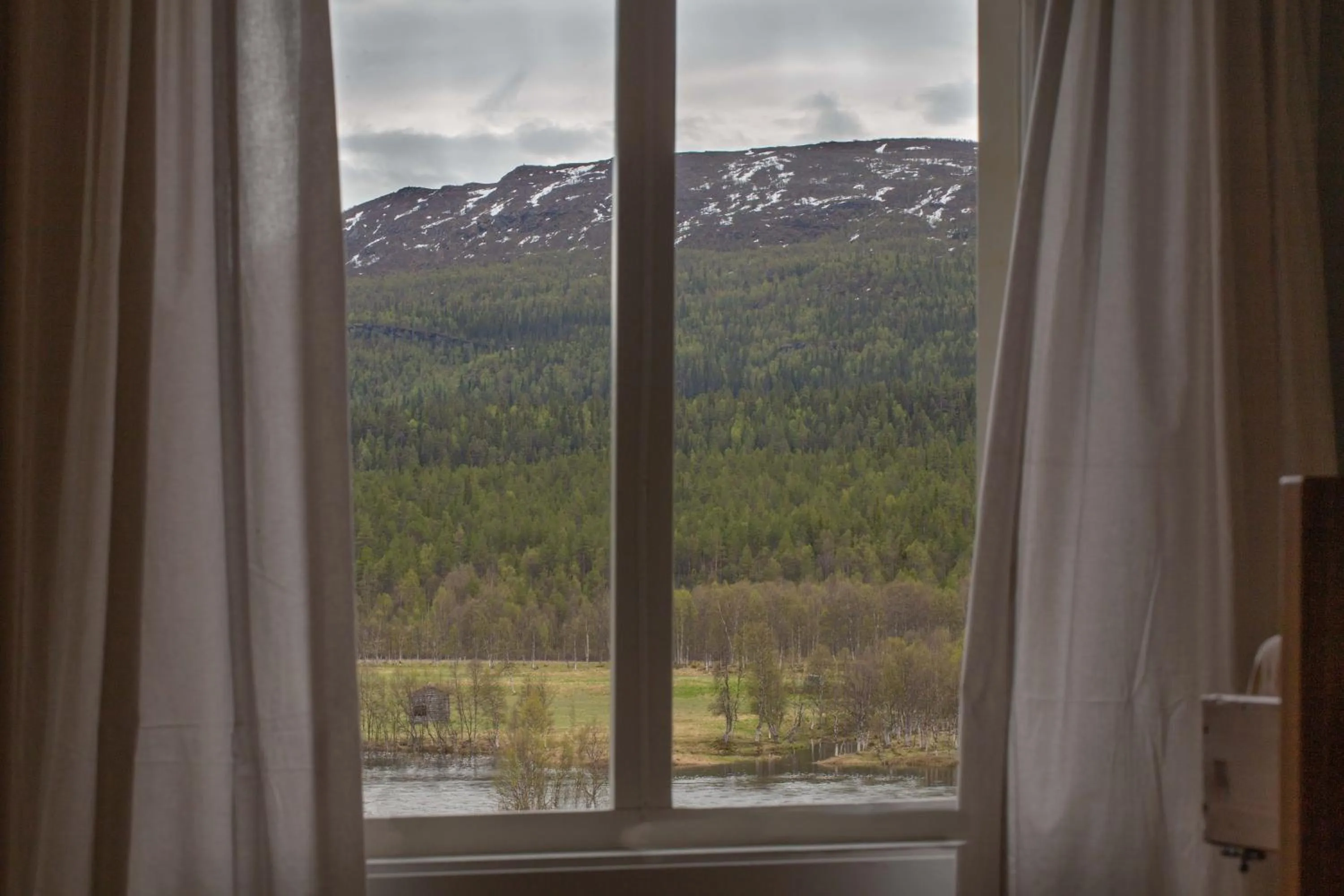 Garden view in Ammarnäs Wärdshus