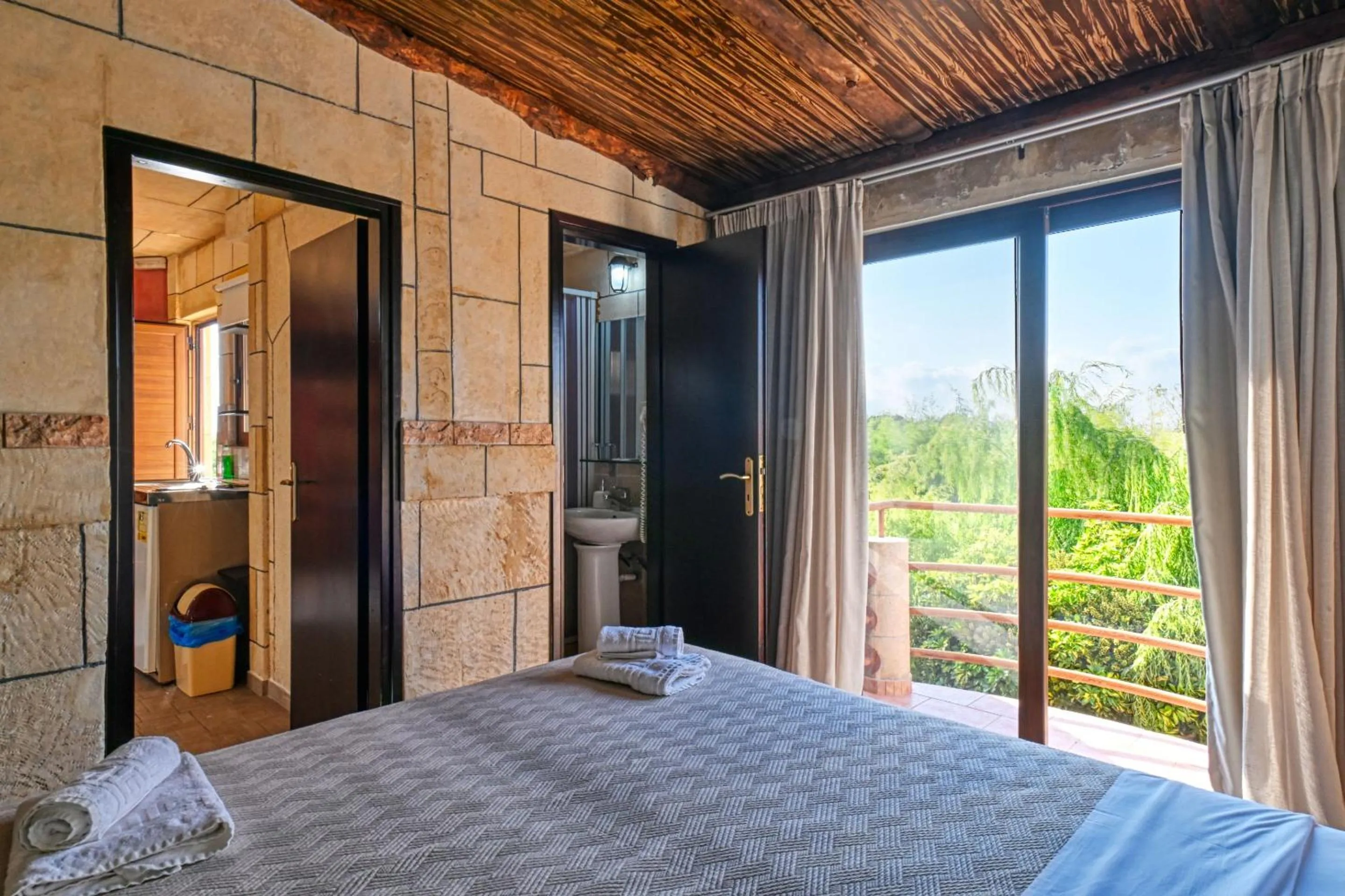 View (from property/room), Bed in Anemomili Village