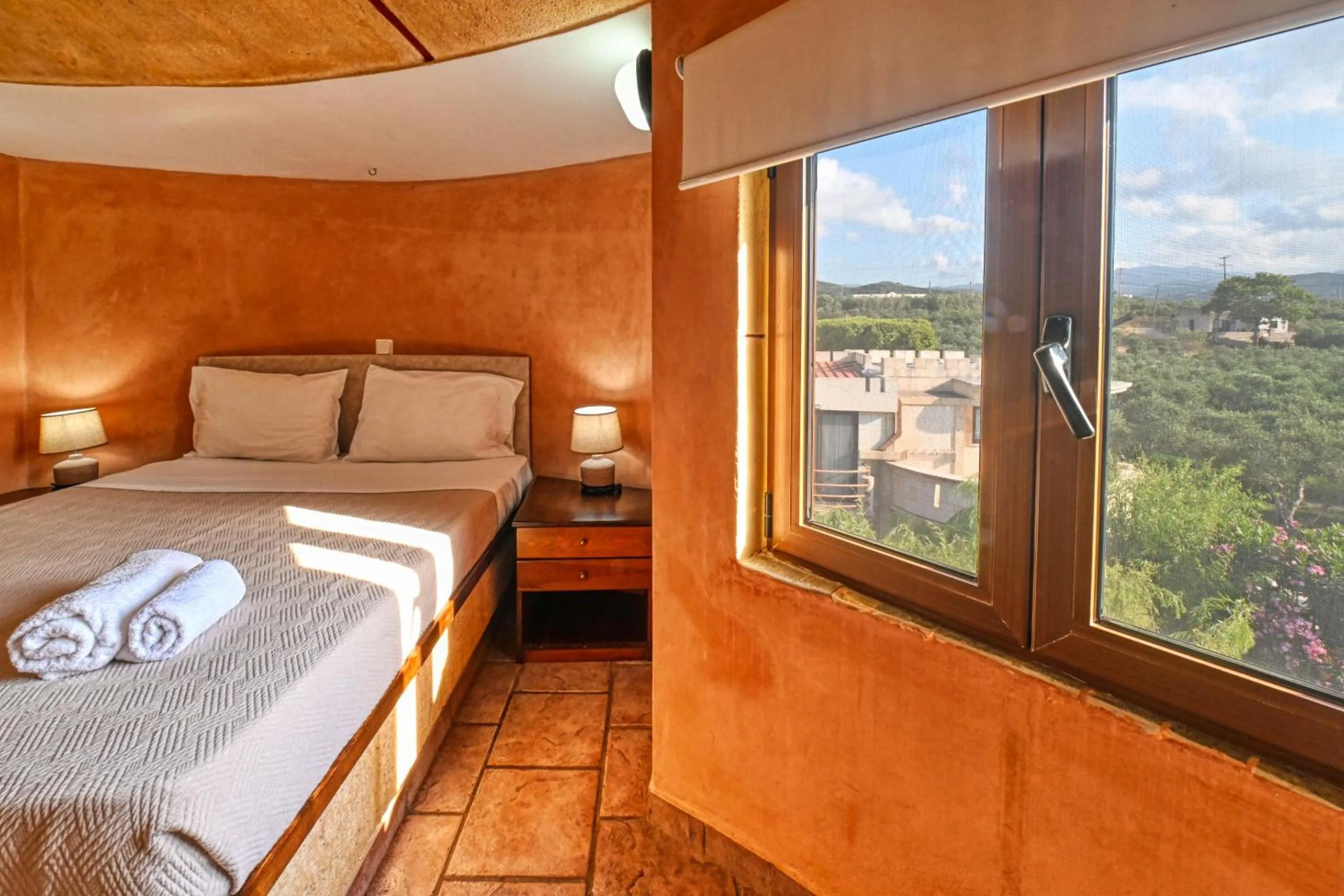 View (from property/room), Bed in Anemomili Village