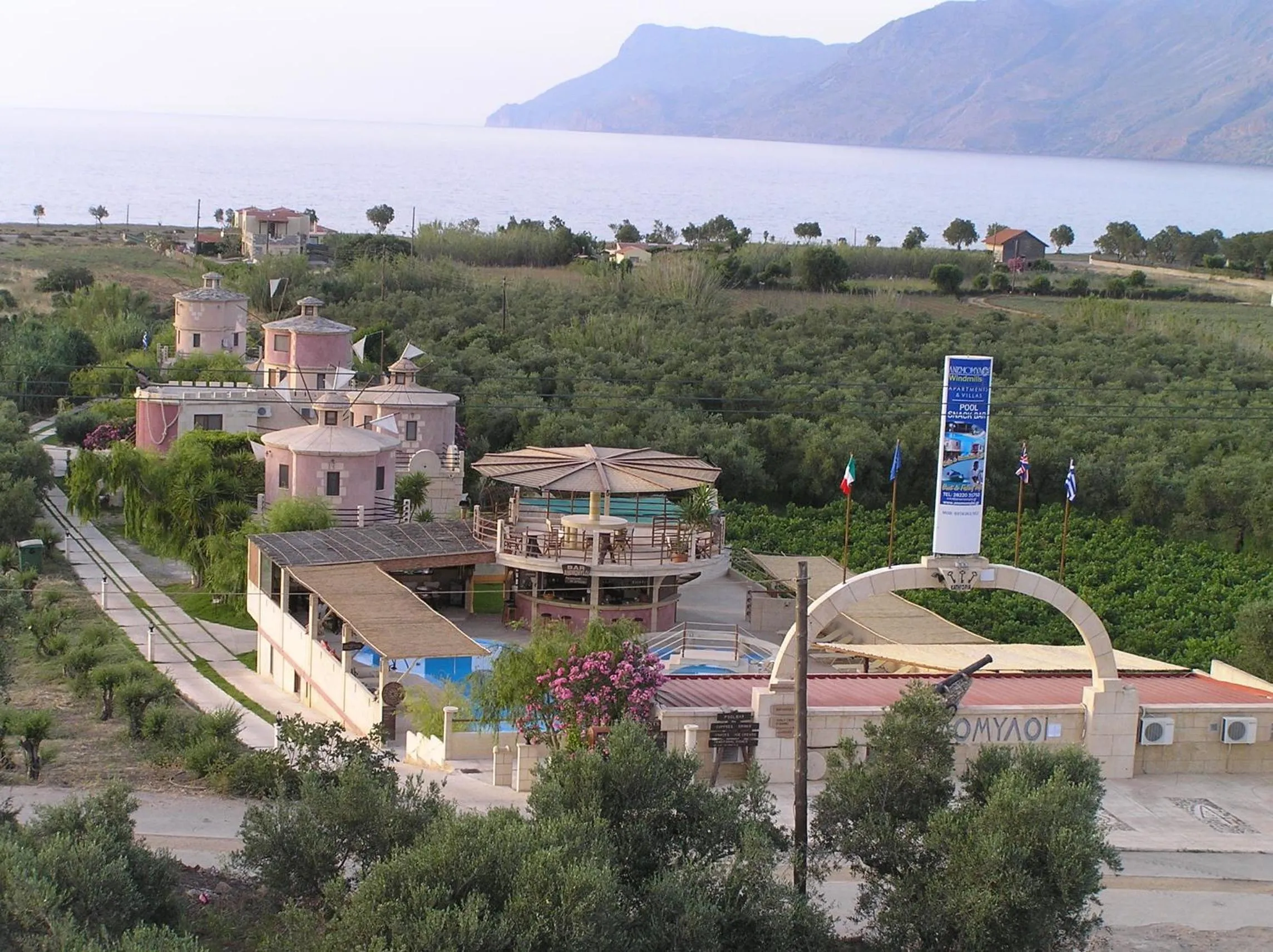 Bird's eye view in Anemomili Village