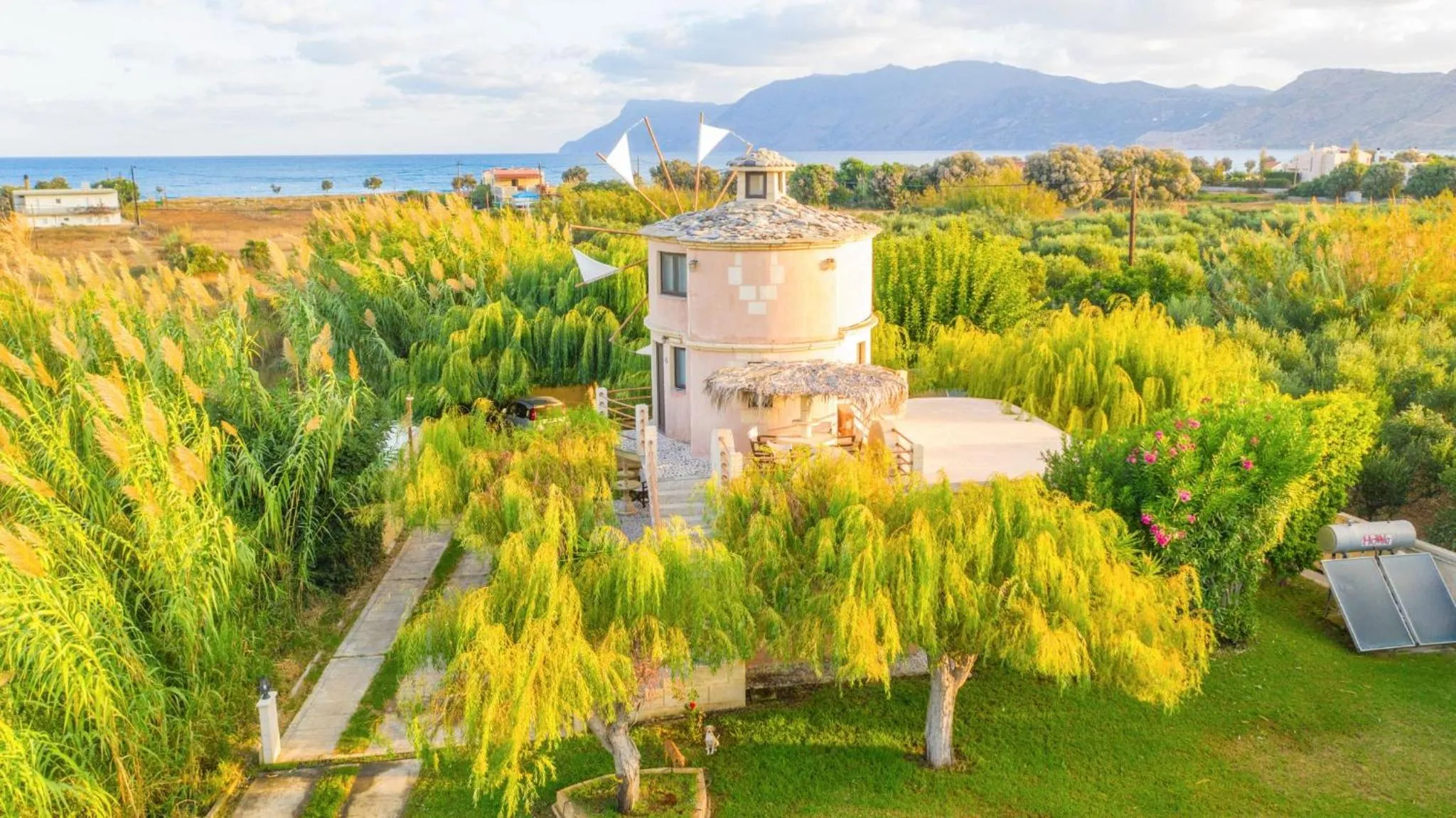 Bird's eye view in Anemomili Village
