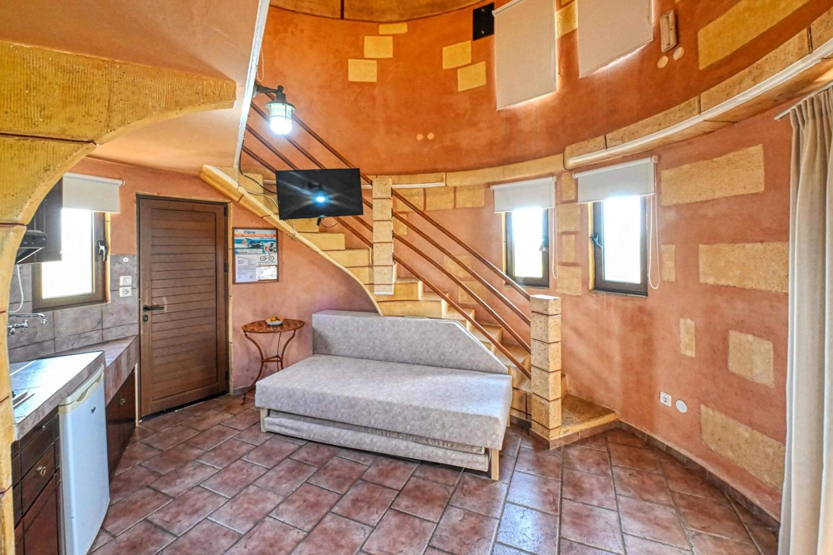 Photo of the whole room, Bed in Anemomili Village