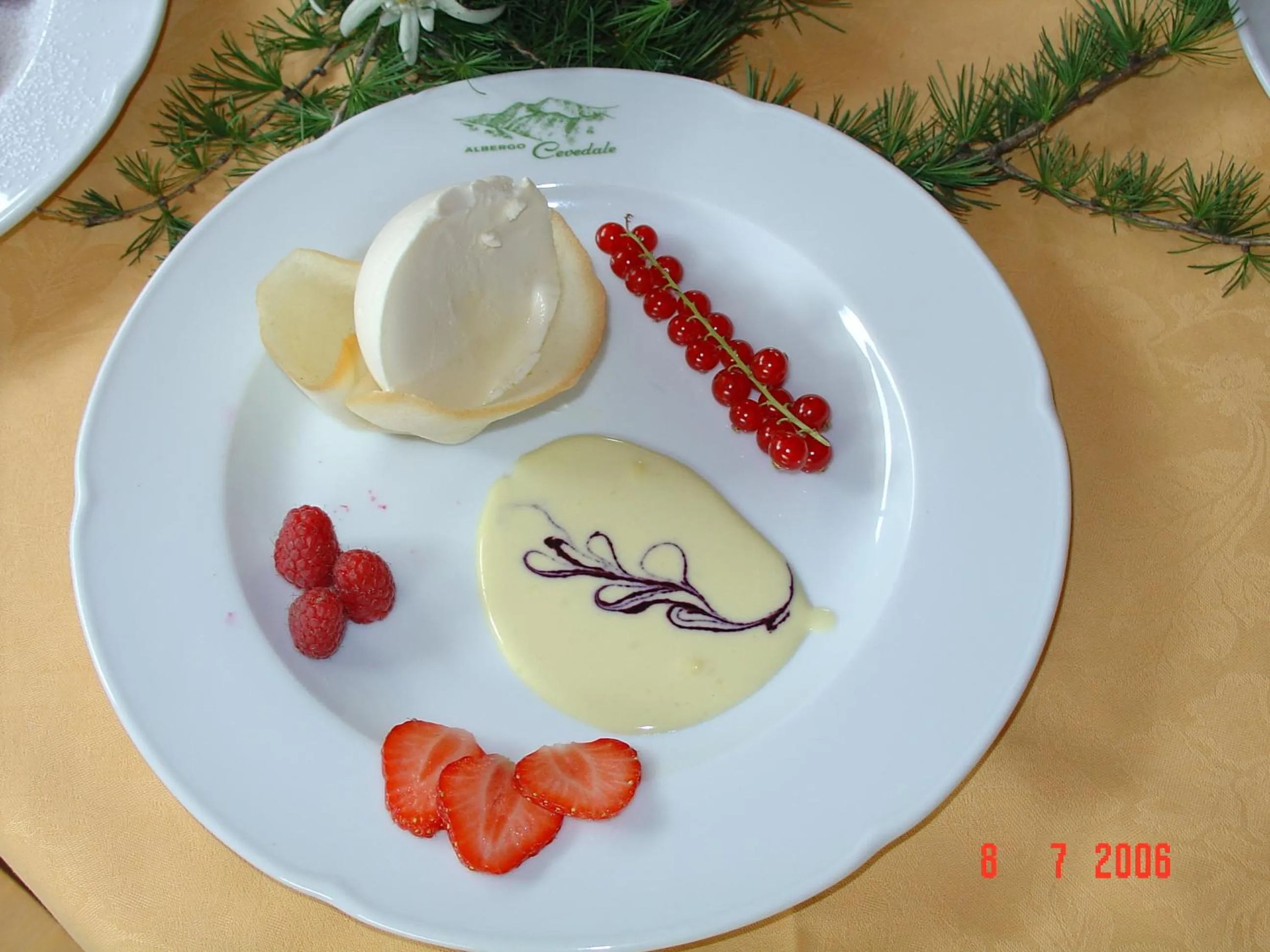 Food close-up in Hotel Cevedale