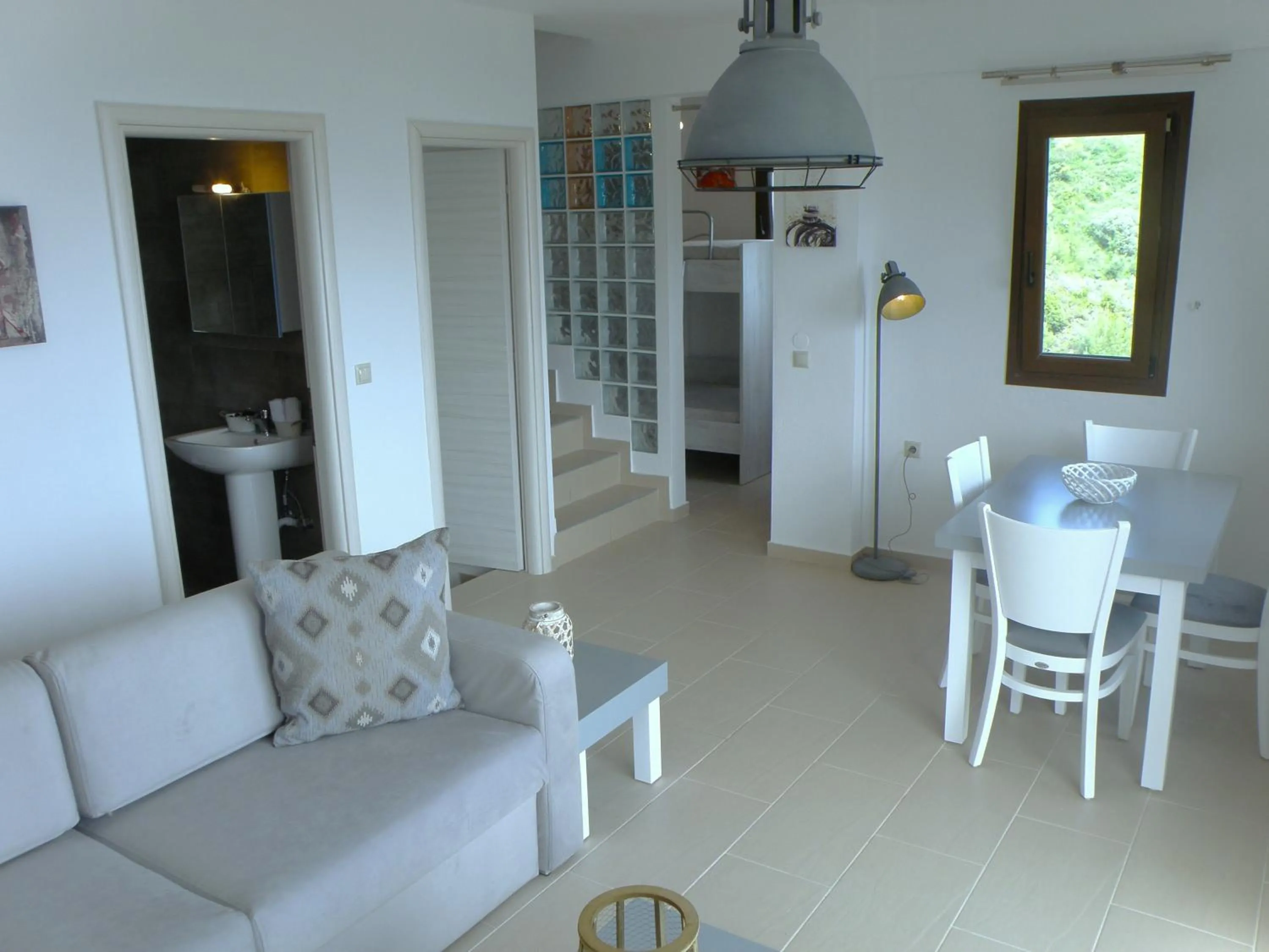 Kitchen or kitchenette in Koumaros Aparthotel