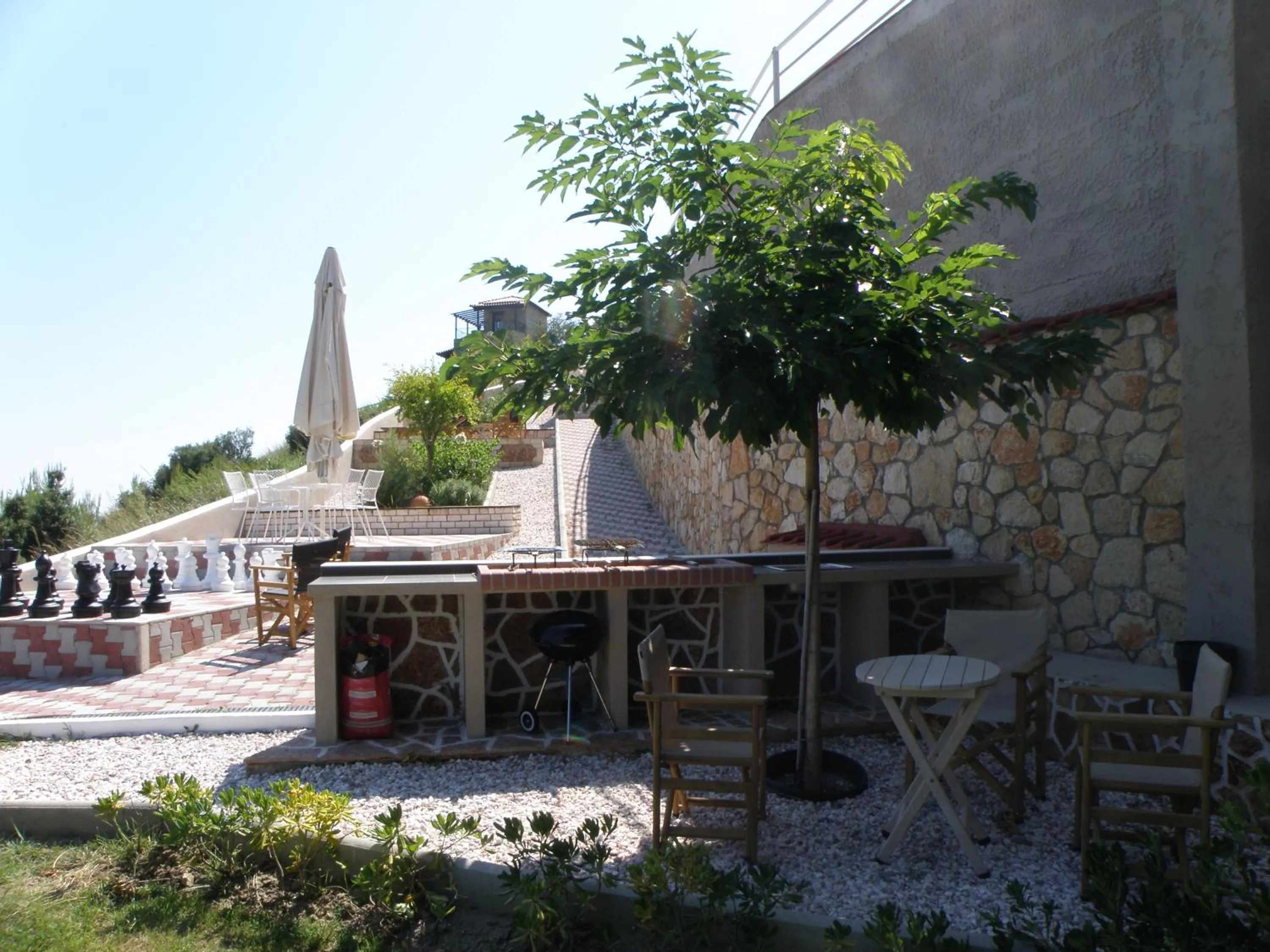 BBQ facilities in Koumaros Aparthotel