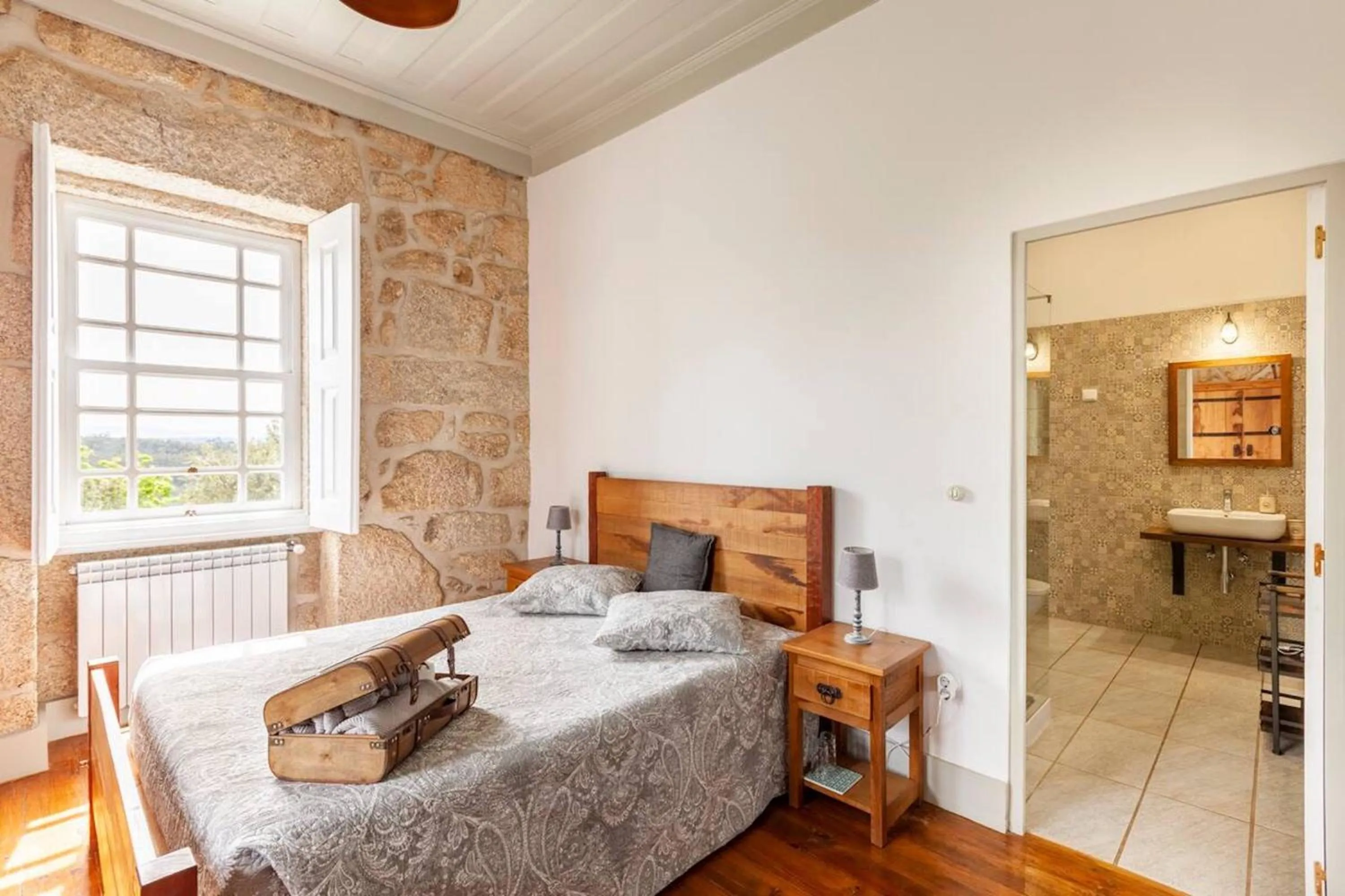 Bedroom, Bed in Casa do Cabeço