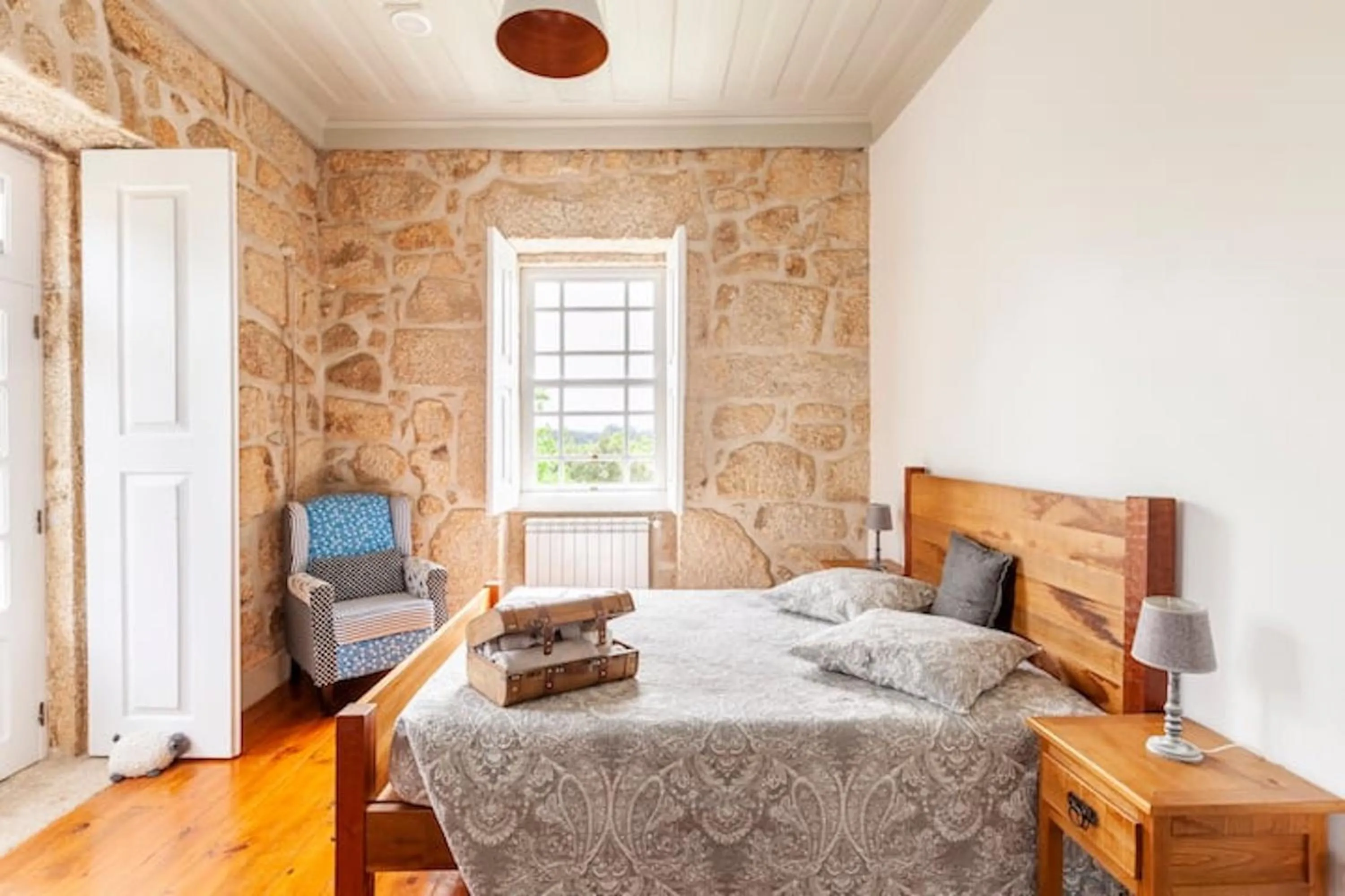 Bedroom, Bed in Casa do Cabeço
