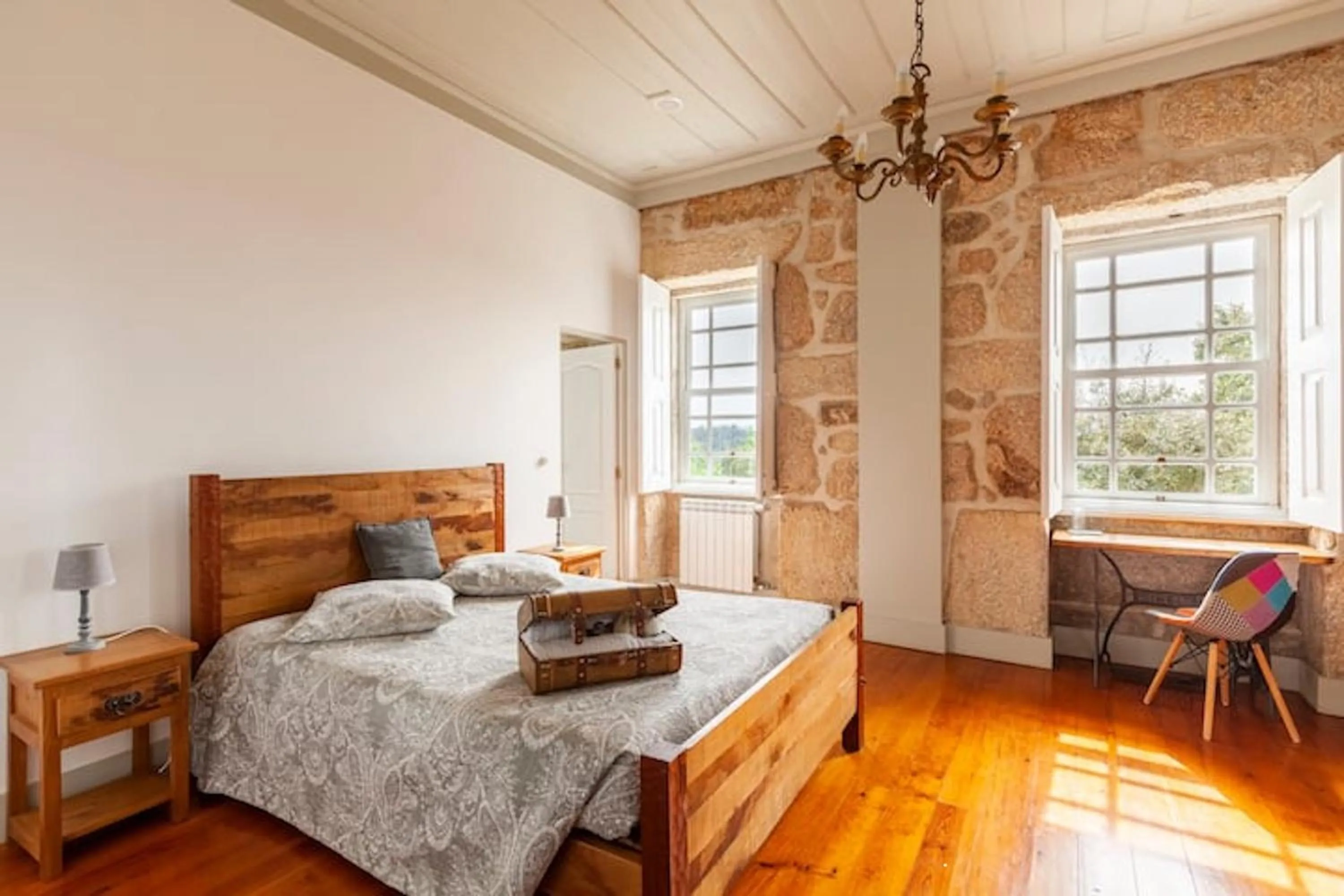 Bedroom, Bed in Casa do Cabeço
